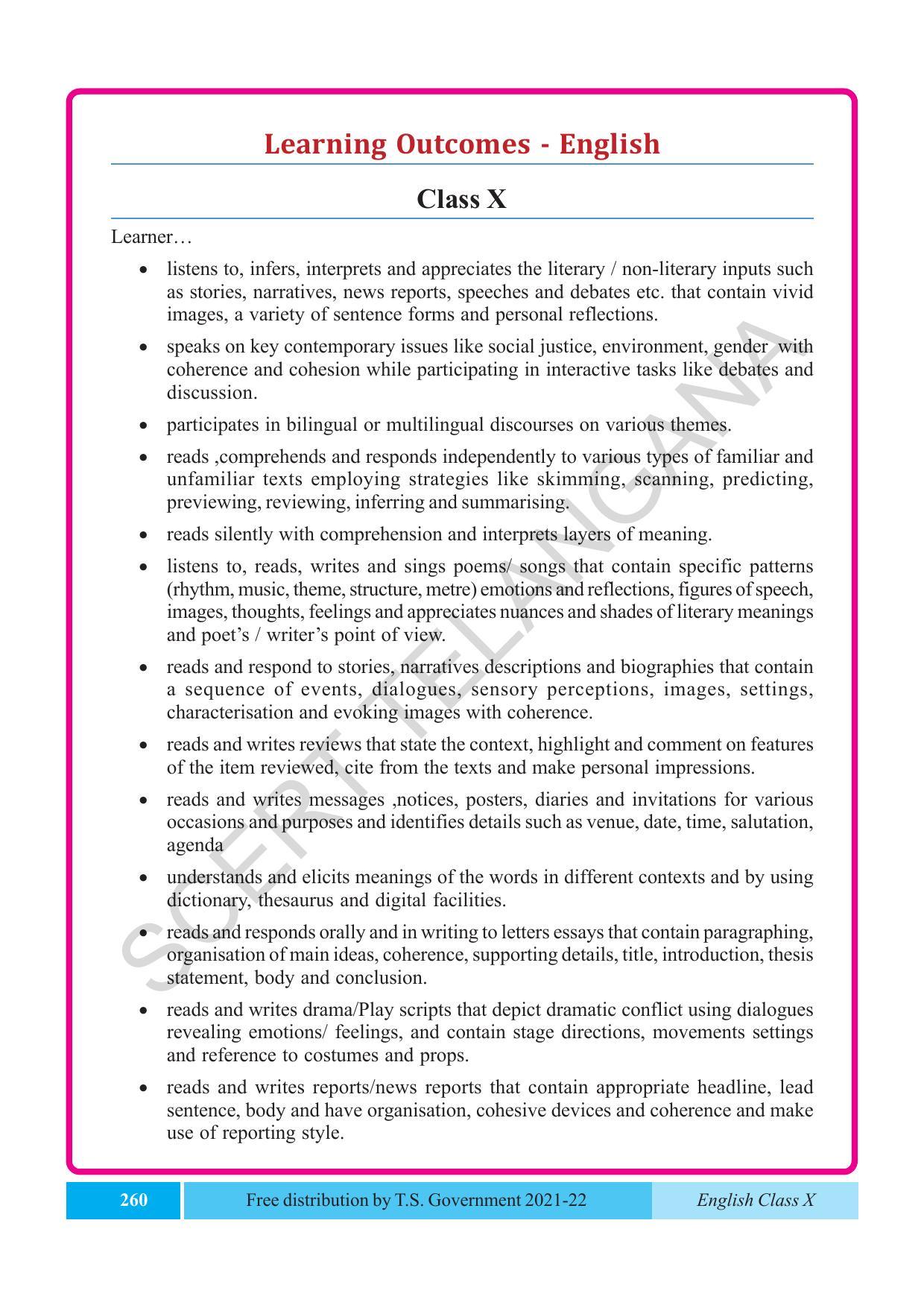 TS SCERT Class 10 EnglishText Book - Page 270