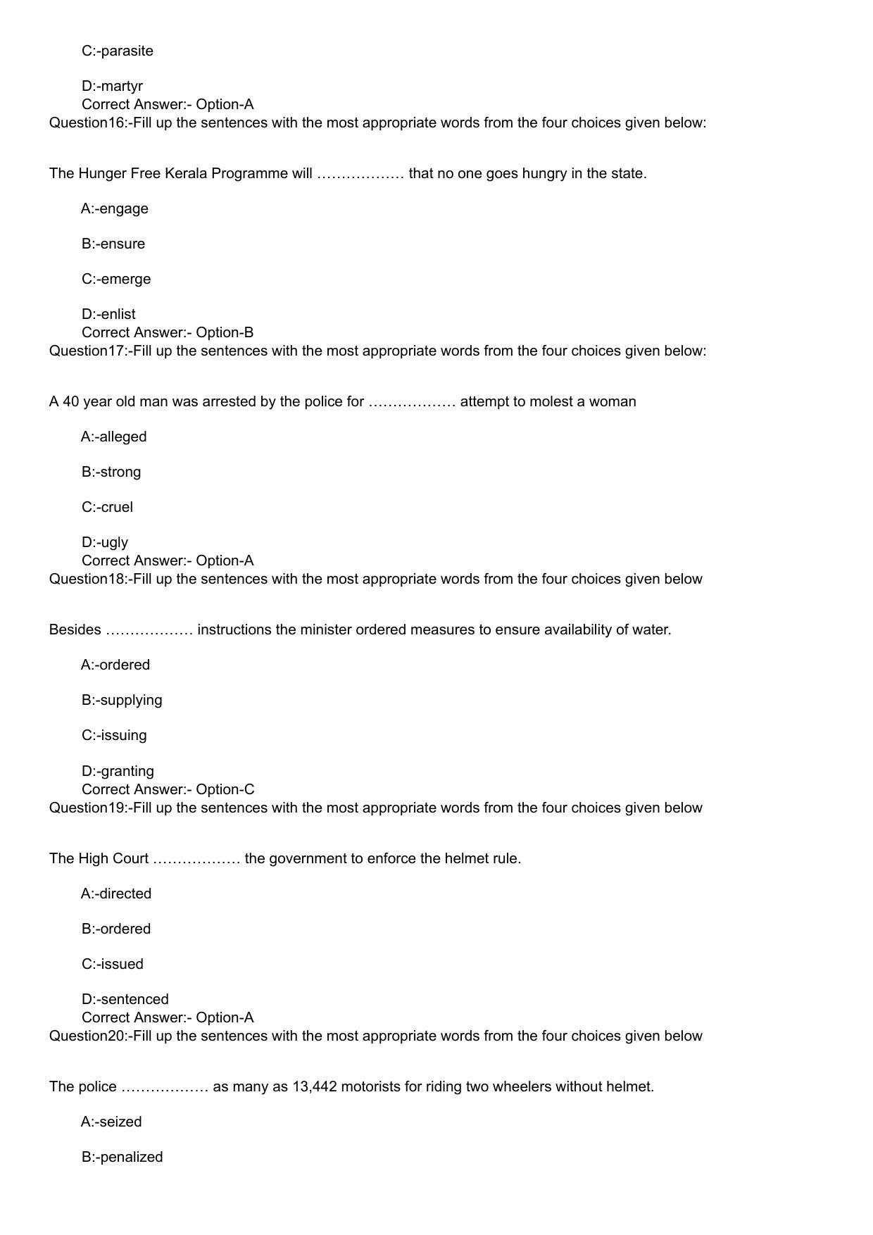 KLEE 5 Year LLB Exam 2020 Question Paper - Page 4