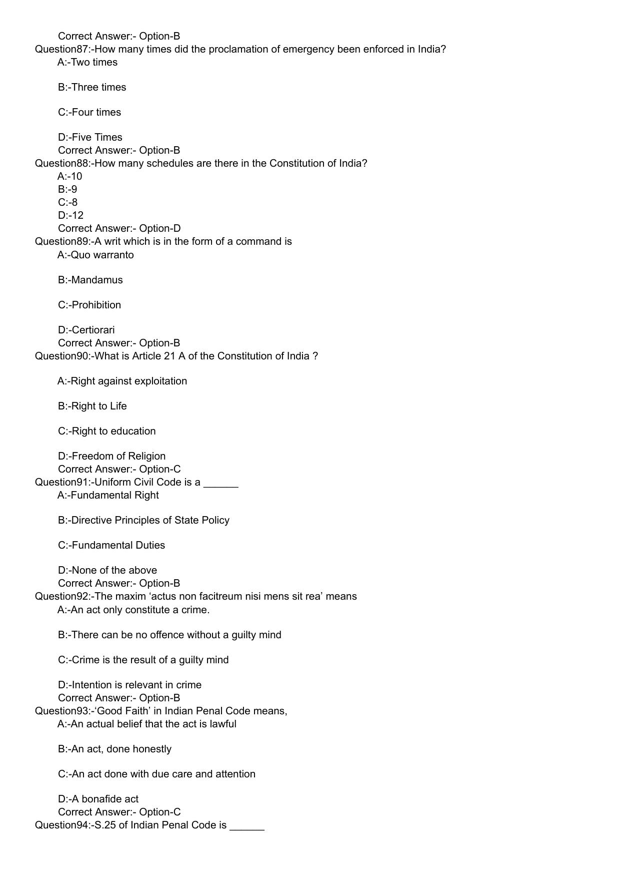 KLEE 5 Year LLB Exam 2020 Question Paper - Page 17
