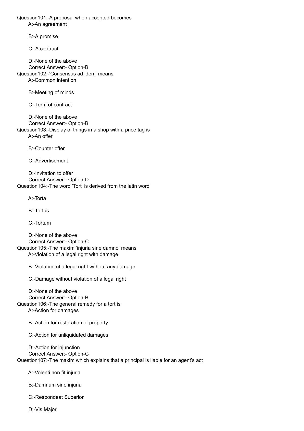 KLEE 5 Year LLB Exam 2020 Question Paper - Page 19