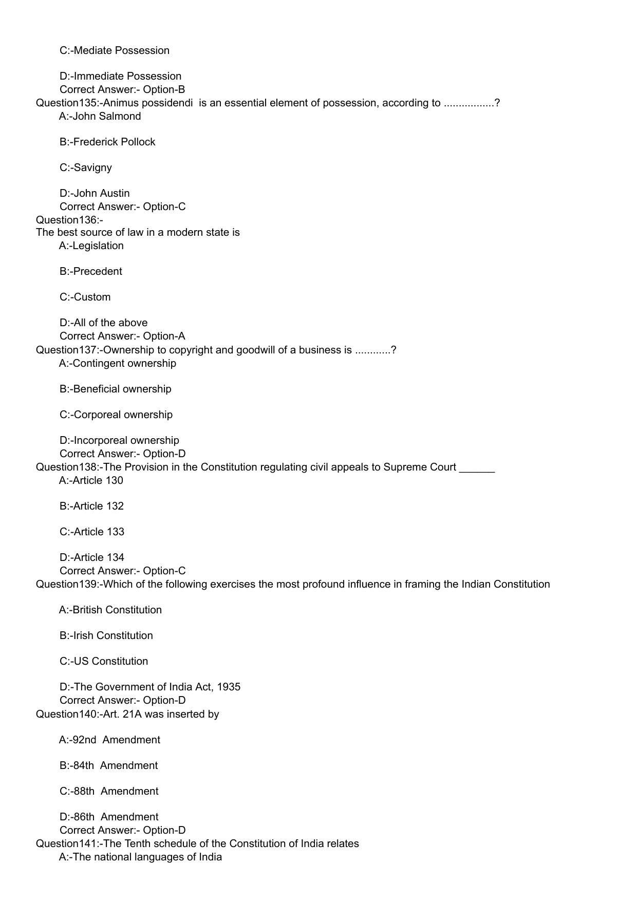 KLEE 5 Year LLB Exam 2020 Question Paper - Page 24