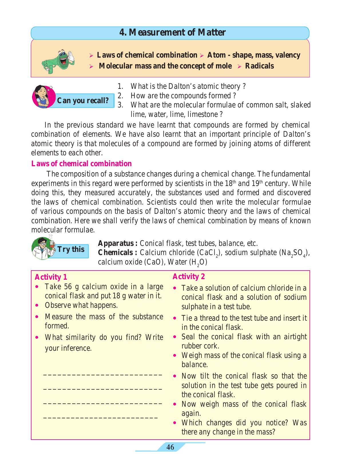Maharashtra Board Class 9 Science Textbook - Page 56