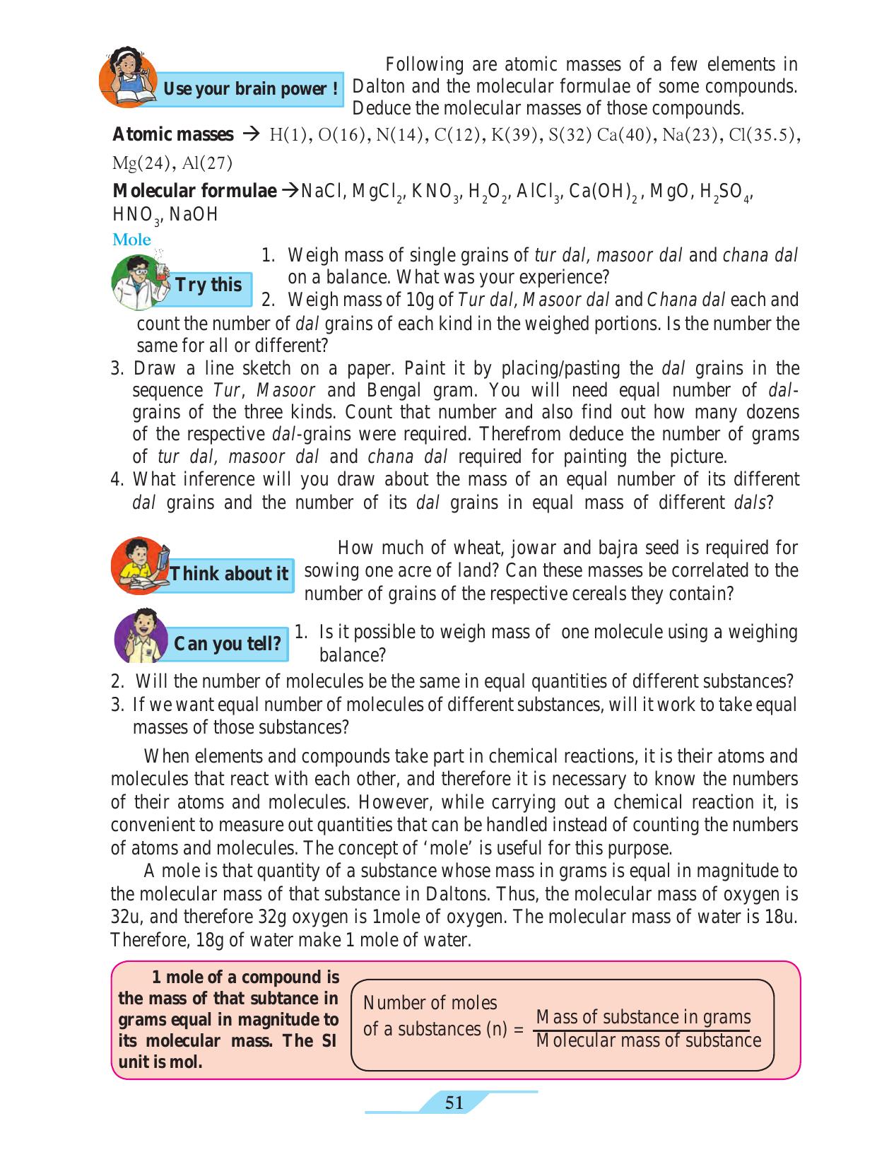 Maharashtra Board Class 9 Science Textbook - Page 61