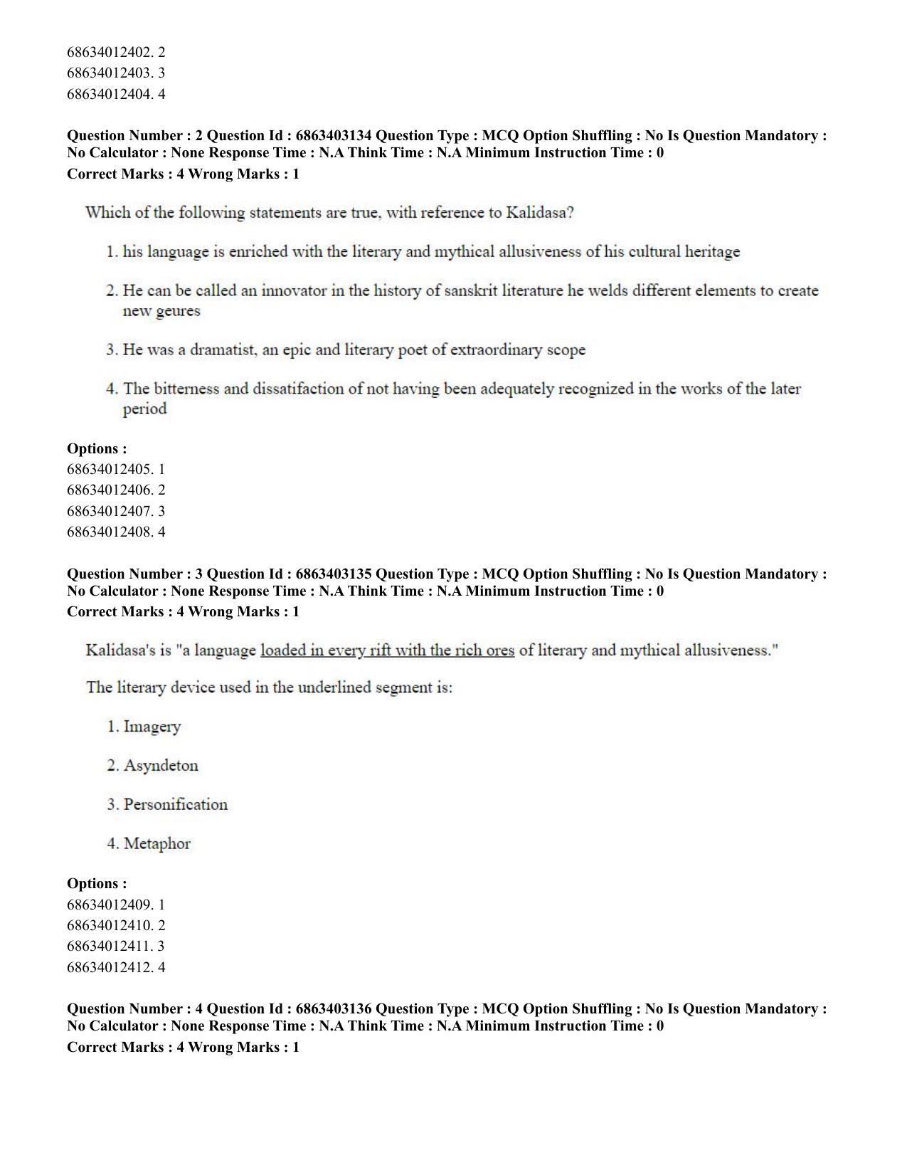 CUET PG 2023: MTQP09 – Nanoelectronics/Material Sciences (Eng.) Shift 2 (05-06-2023) Question Paper - Page 3