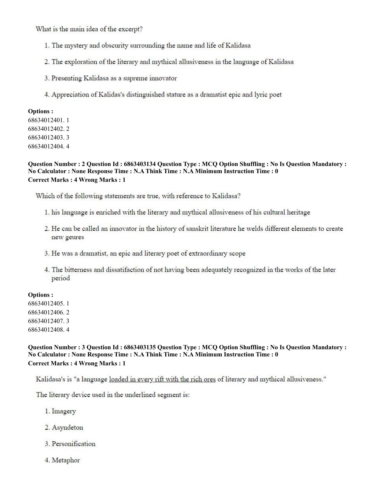 CUET PG 2023: MTQP09 – Nanoelectronics/Material Sciences (Eng.) Shift 2 (05-06-2023) Question Paper - Page 6
