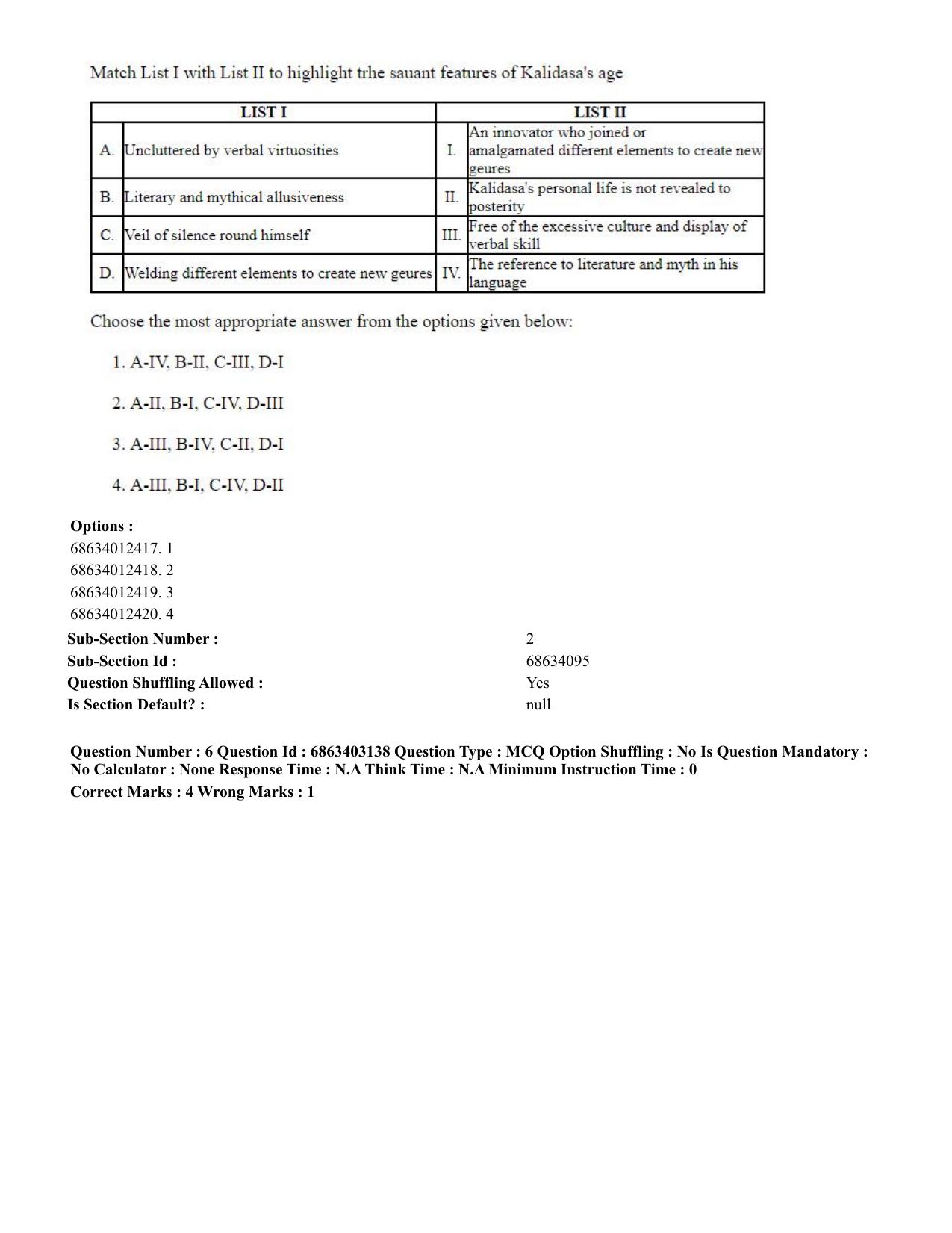 CUET PG 2023: MTQP09 – Nanoelectronics/Material Sciences (Eng.) Shift 2 (05-06-2023) Question Paper - Page 8