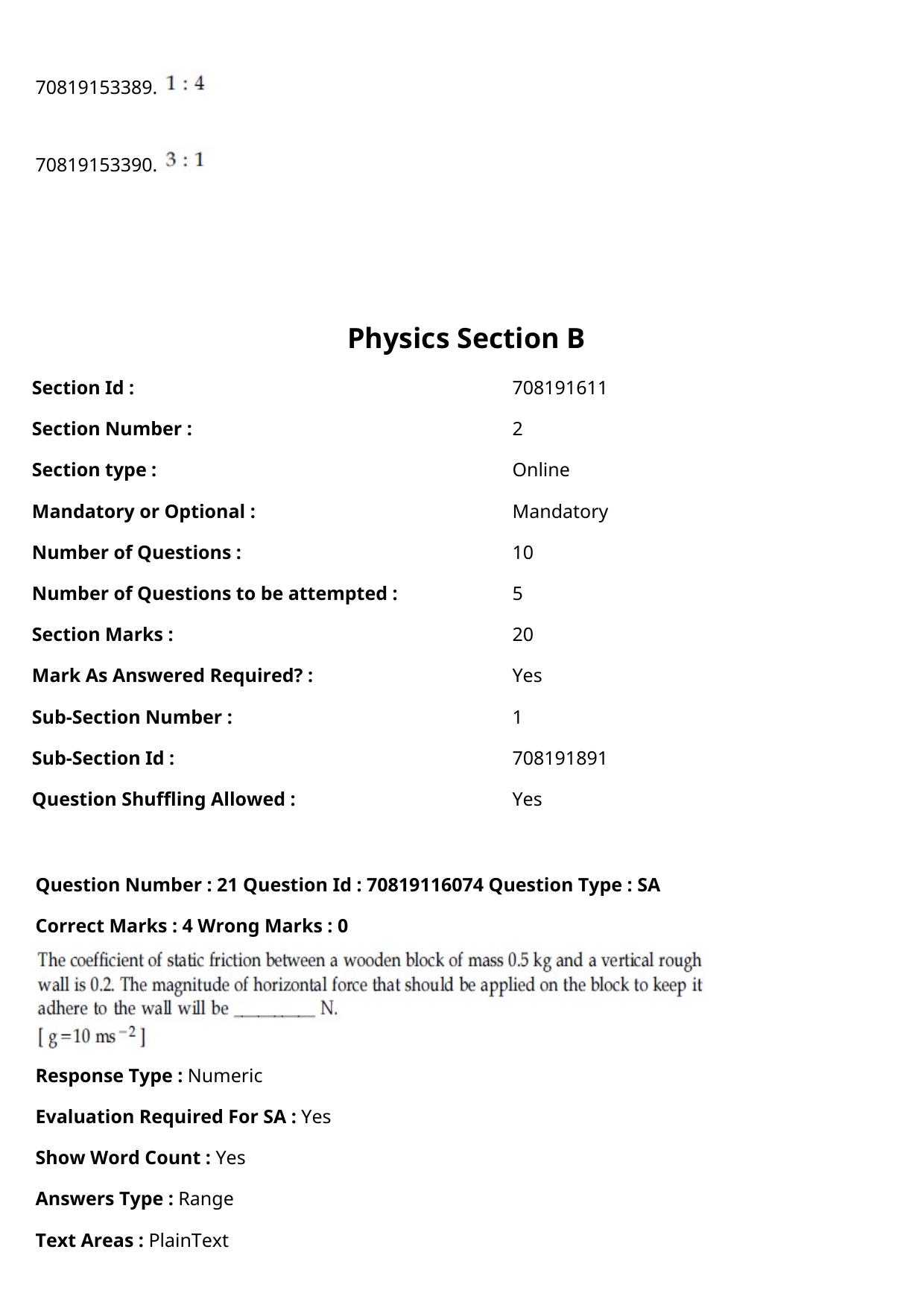 JEE Mains 2021: BTech Tamil (Shift 1) 24-02-2021 Question Paper - Page 28