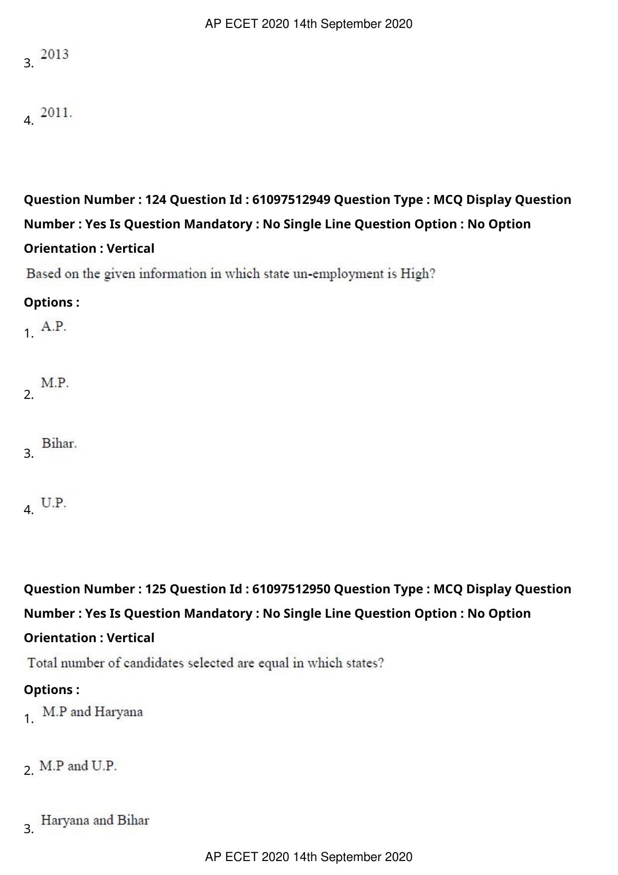 AP ECET 2020 - BSc Mathematics (Preview) Question Paper With Preliminary Keys - Page 67