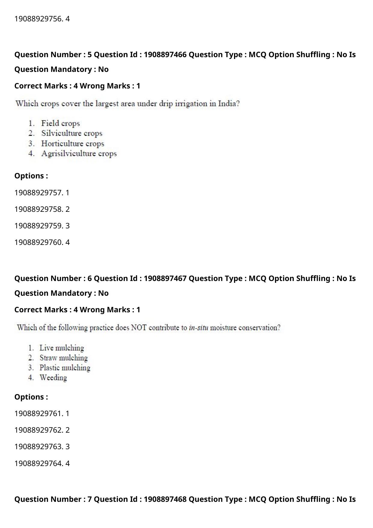 ICAR AIEEA PG 2021 PHYSICAL SCIENCES Question Paper - Page 4