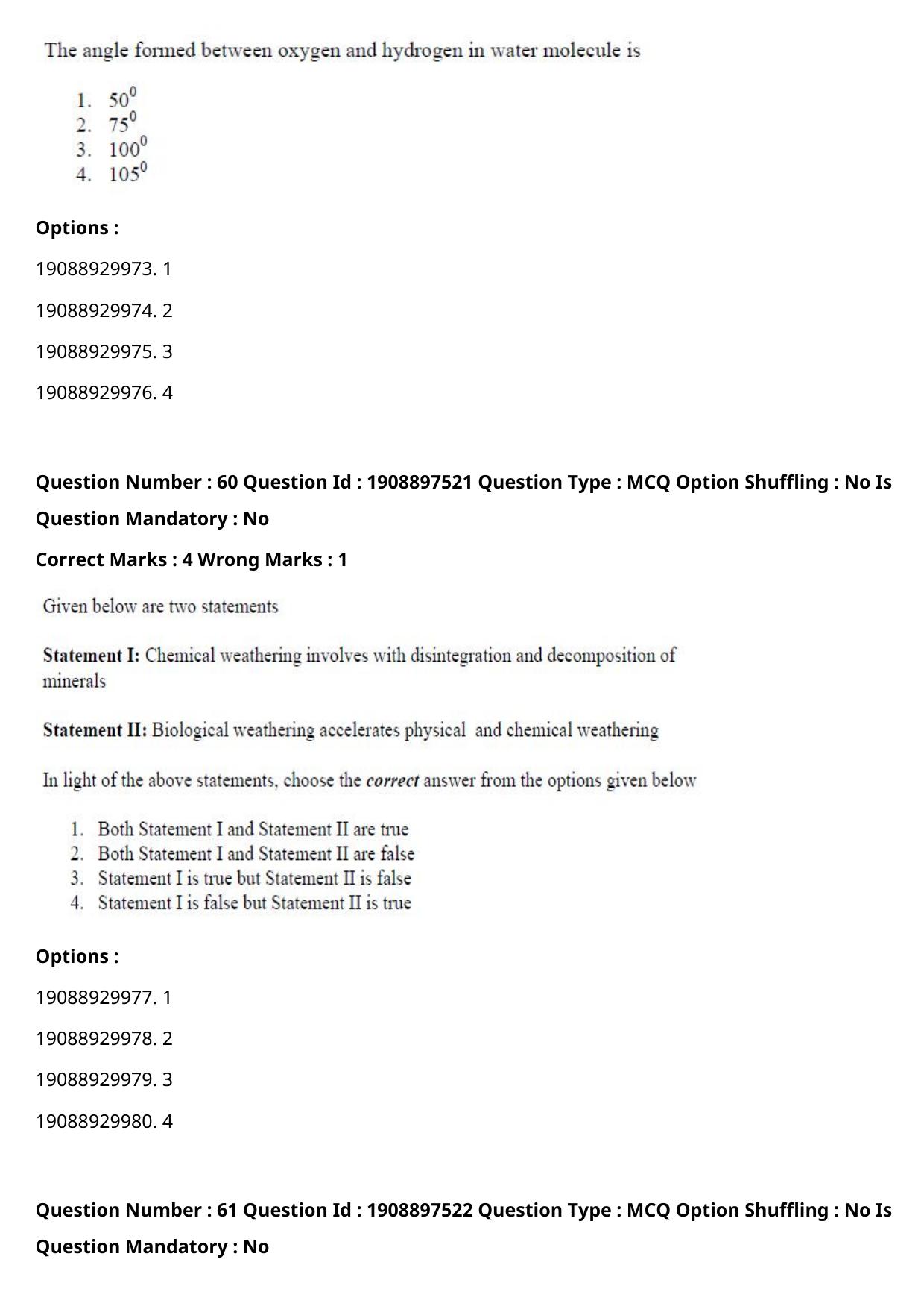 ICAR AIEEA PG 2021 PHYSICAL SCIENCES Question Paper - Page 31