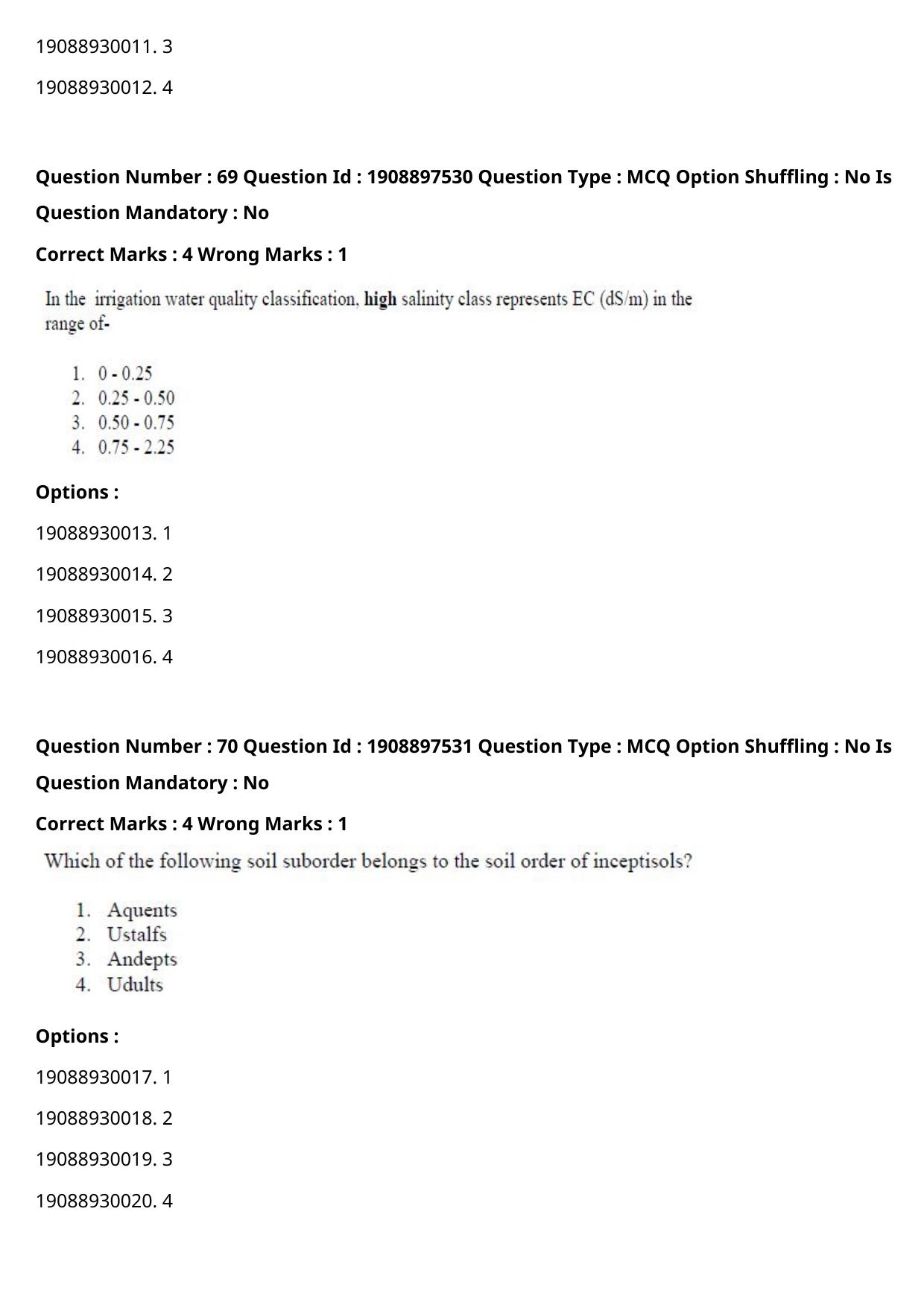 ICAR AIEEA PG 2021 PHYSICAL SCIENCES Question Paper - Page 36