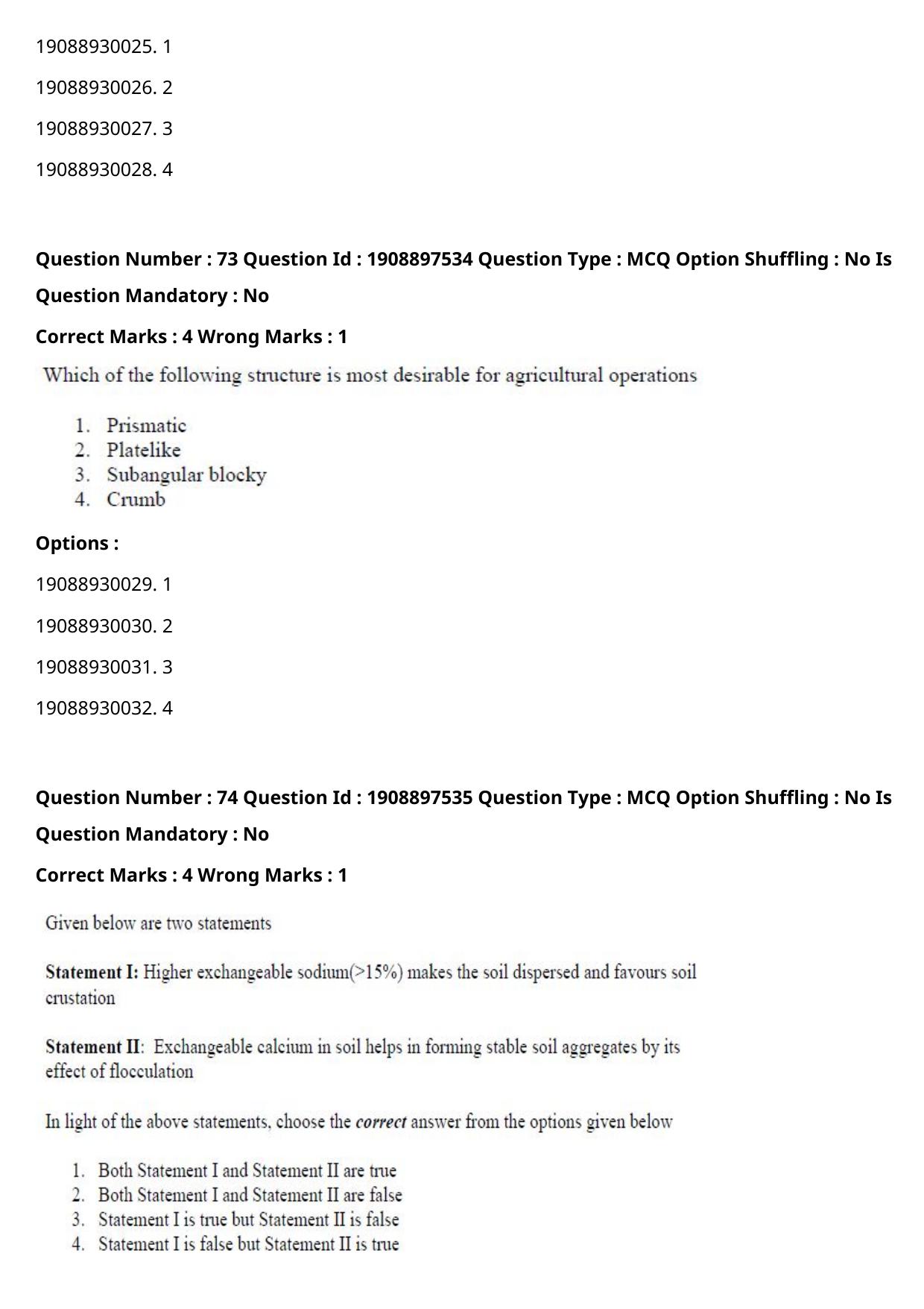 ICAR AIEEA PG 2021 PHYSICAL SCIENCES Question Paper - Page 38