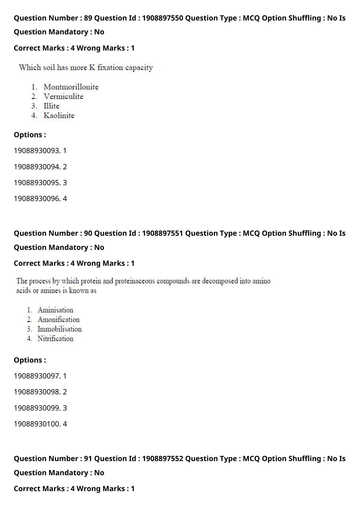 ICAR AIEEA PG 2021 PHYSICAL SCIENCES Question Paper - Page 46