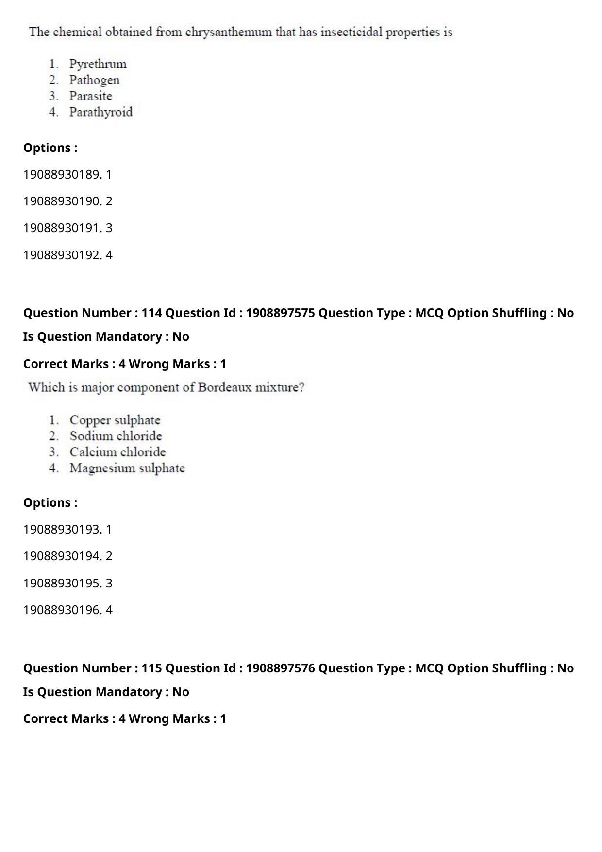 ICAR AIEEA PG 2021 PHYSICAL SCIENCES Question Paper - Page 58