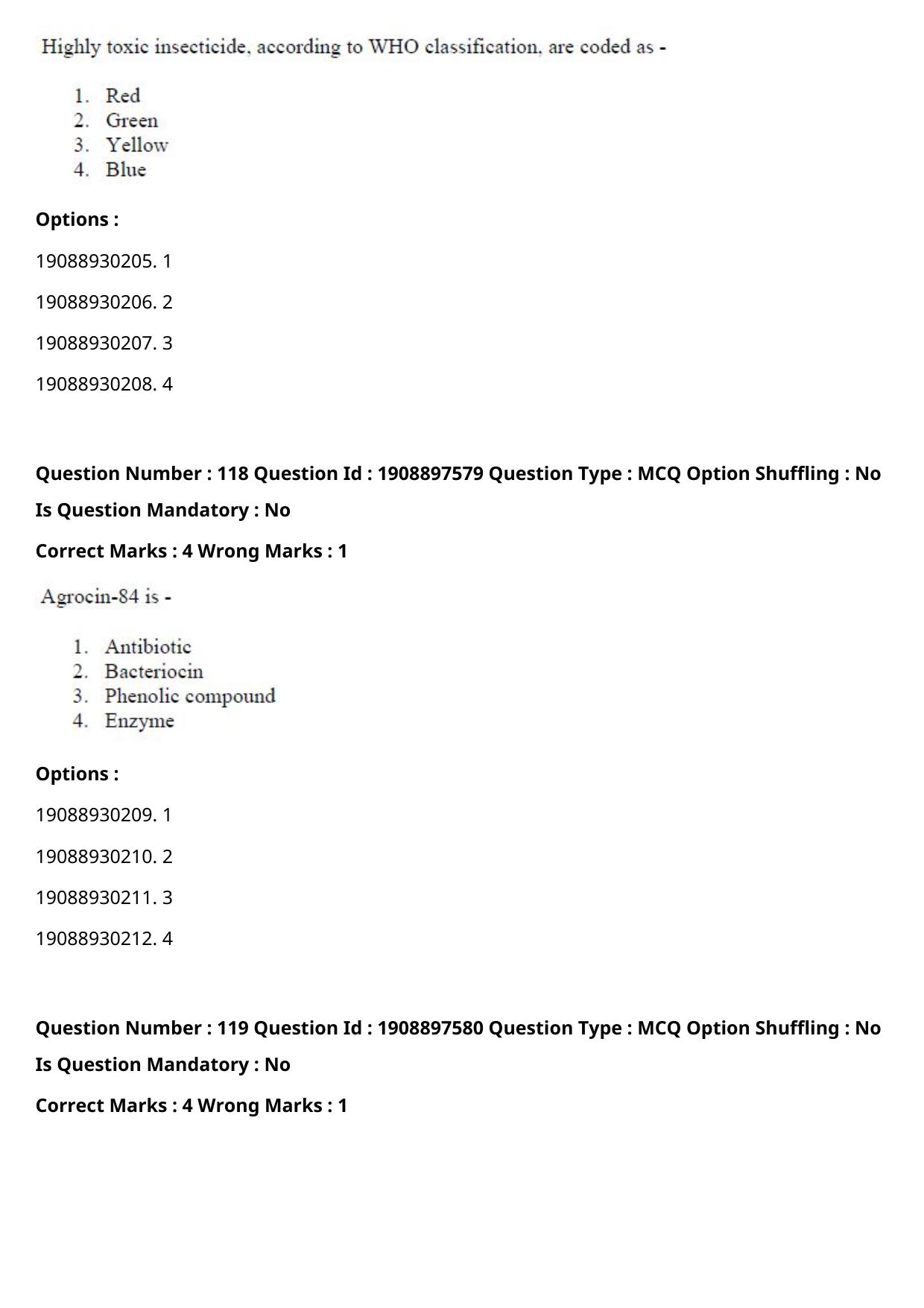 ICAR AIEEA PG 2021 PHYSICAL SCIENCES Question Paper - Page 60