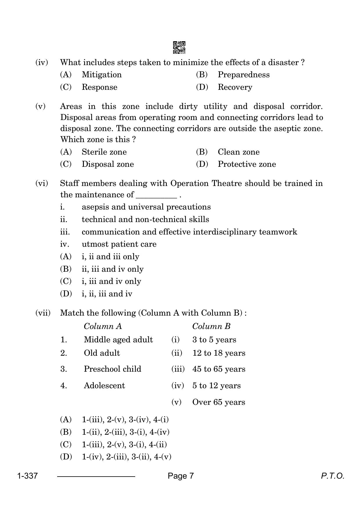 CBSE Class 12 Health Care 2024 Question Paper - Page 7