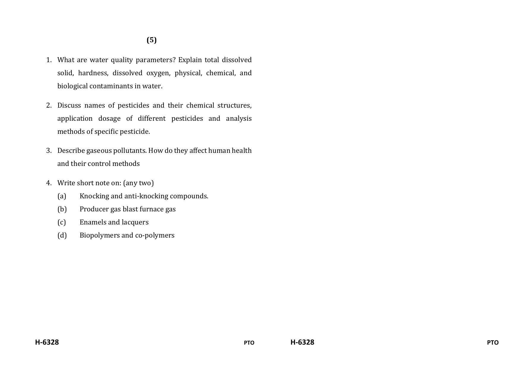Sarguja University Question Paper July-2022 : M.Sc. Chemistry (Second Sem.)Applied Chemistry Paper 1 - Page 3
