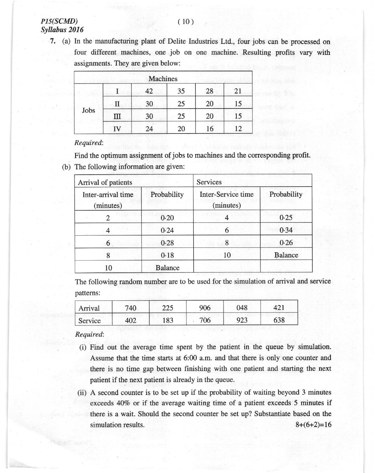 ICMAI June 2019 Strategic Cost Management- Decision Making Question Paper (Final) - Page 10