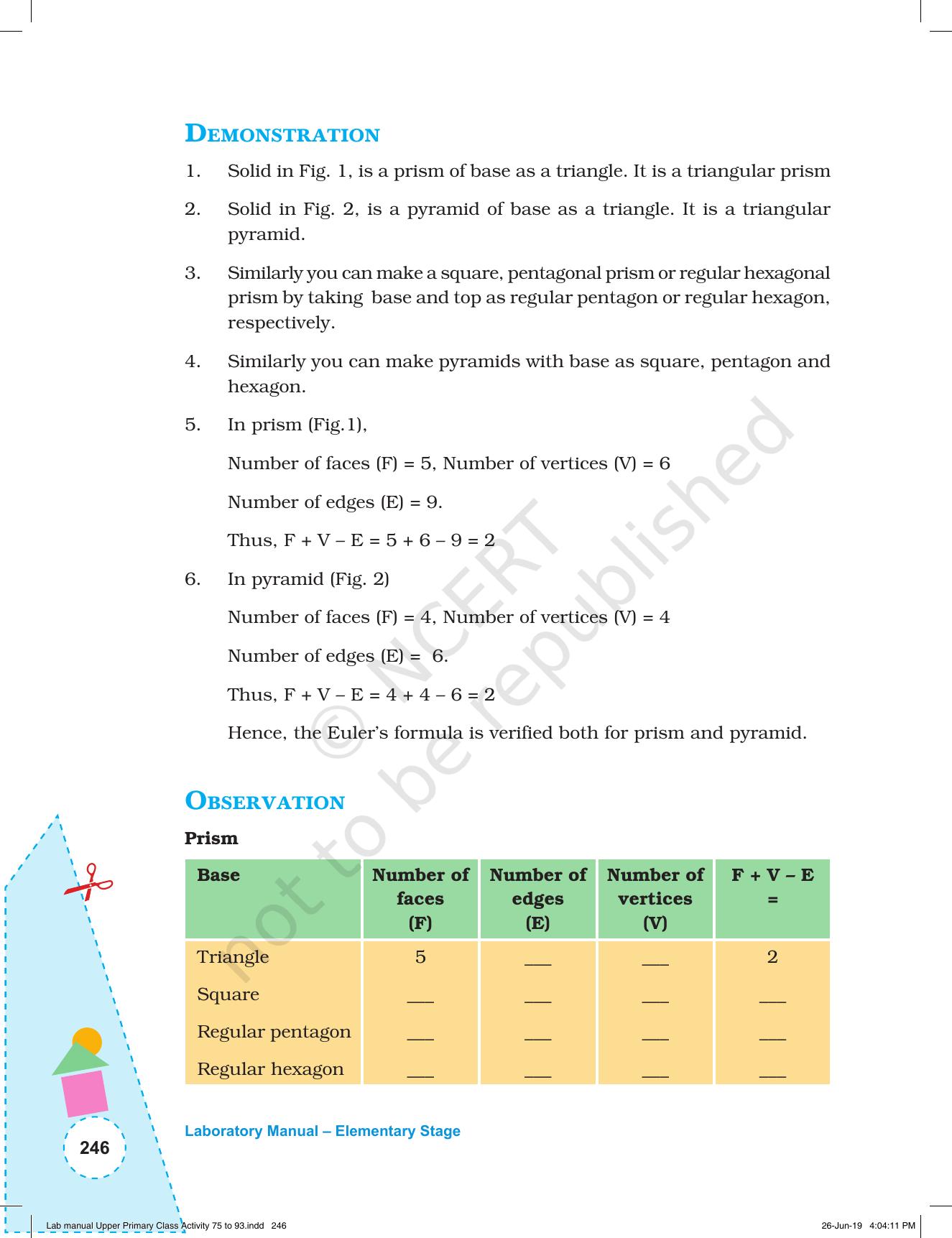 NCERT Laboratory Manuals for Class VI to VIII: Mathematics - Activities for VI to VIII (75-93) and Projects - Page 2