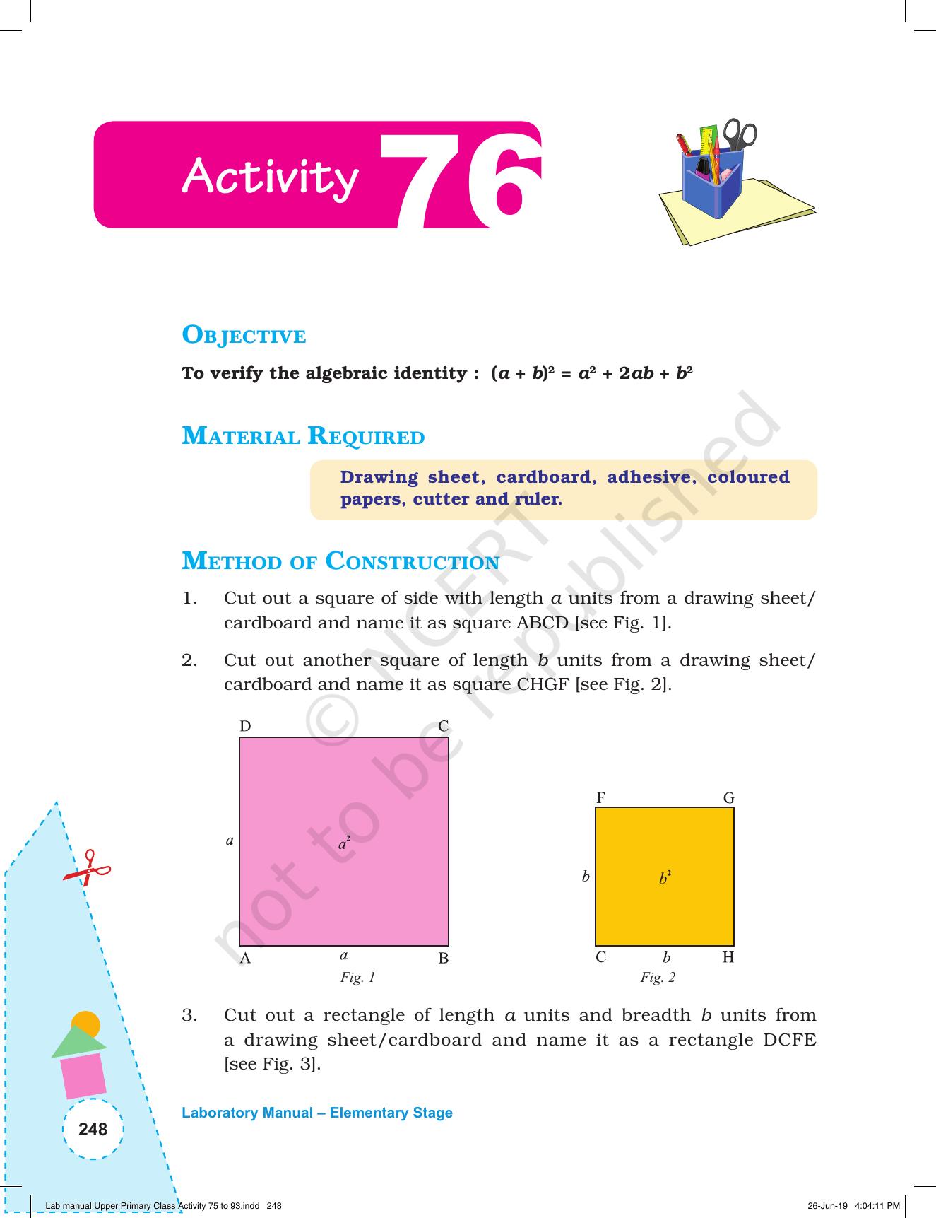 NCERT Laboratory Manuals for Class VI to VIII: Mathematics - Activities for VI to VIII (75-93) and Projects - Page 4