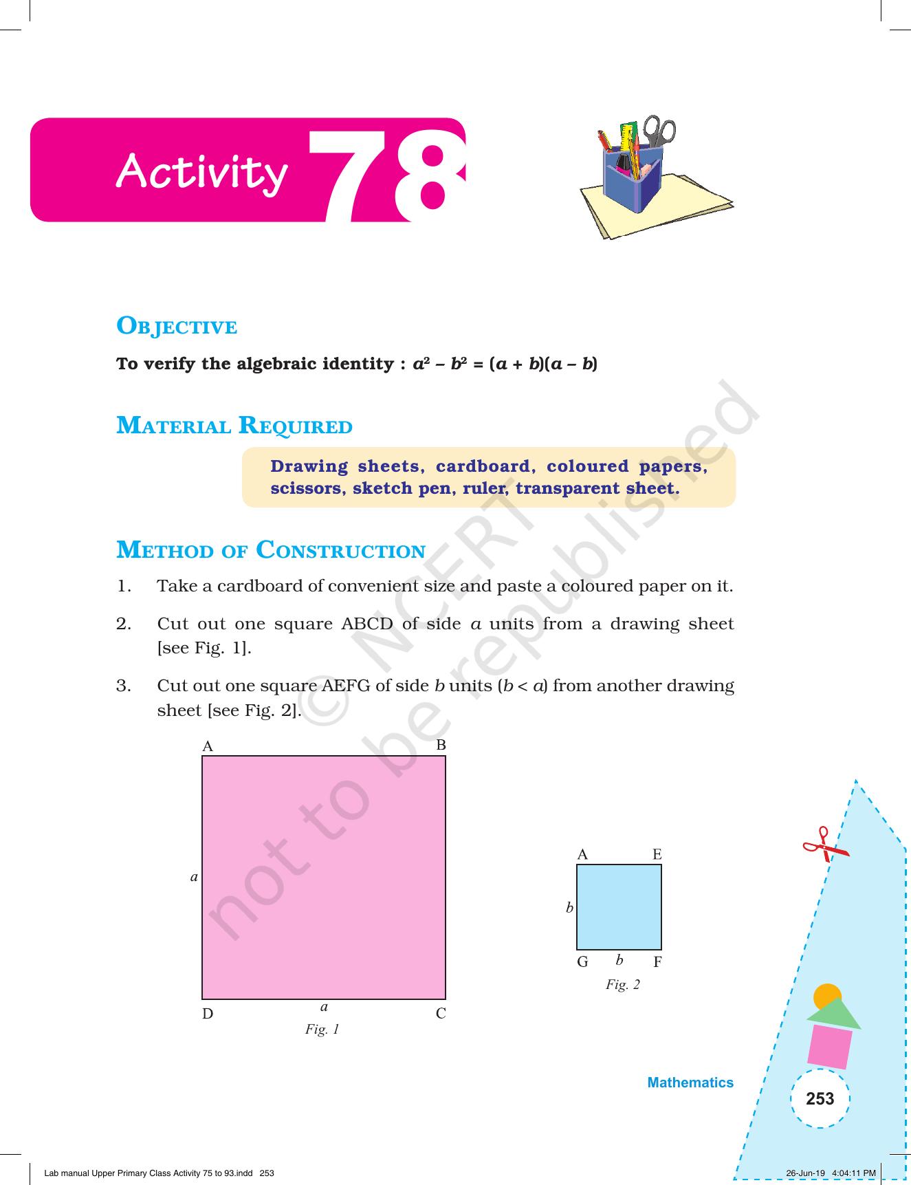 NCERT Laboratory Manuals for Class VI to VIII: Mathematics - Activities for VI to VIII (75-93) and Projects - Page 9