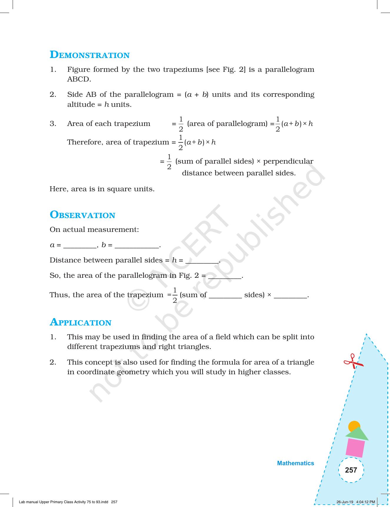 NCERT Laboratory Manuals for Class VI to VIII: Mathematics - Activities for VI to VIII (75-93) and Projects - Page 13