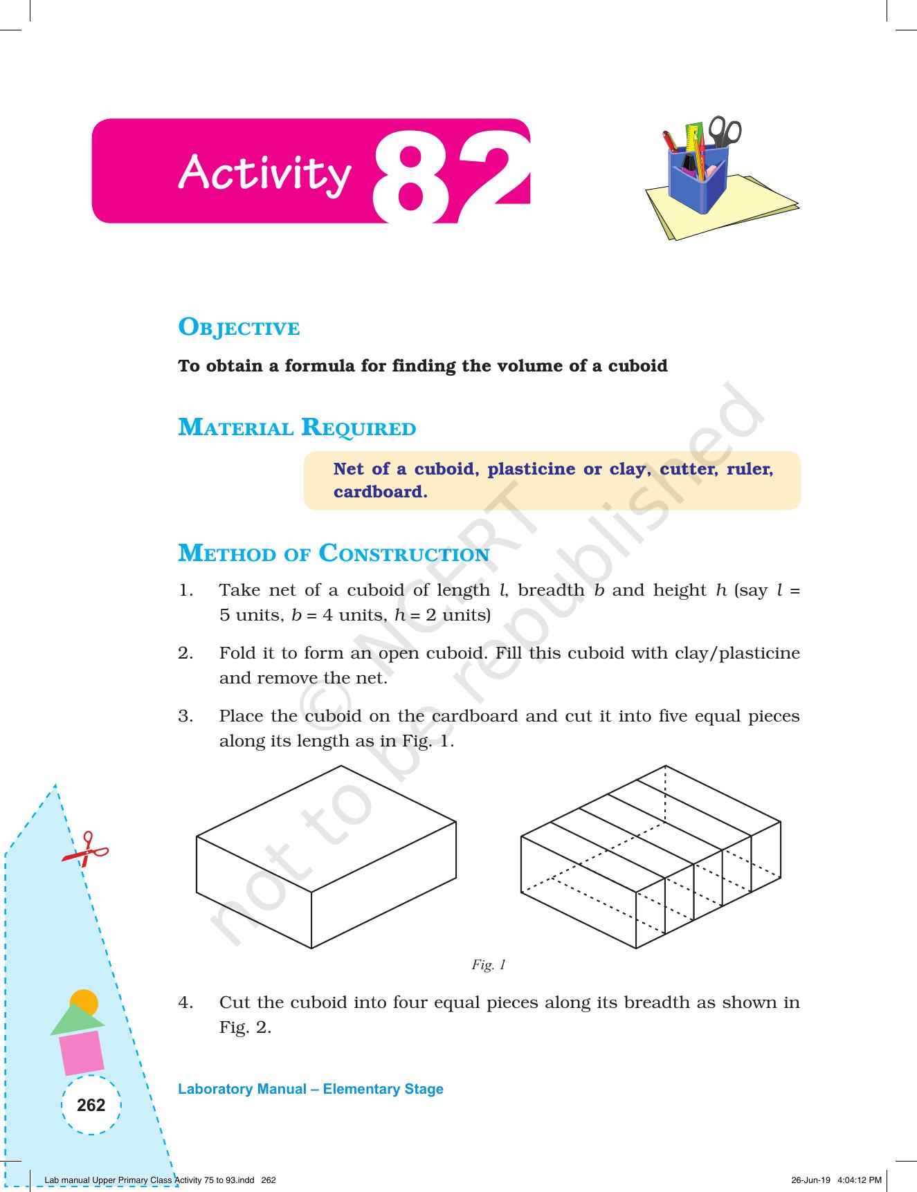 NCERT Laboratory Manuals for Class VI to VIII: Mathematics - Activities for VI to VIII (75-93) and Projects - Page 18