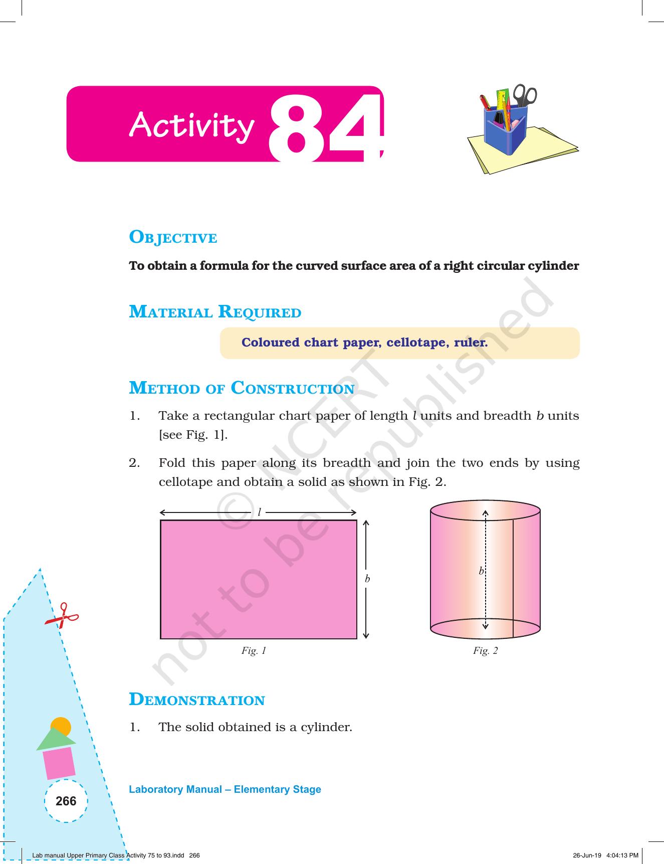 NCERT Laboratory Manuals for Class VI to VIII: Mathematics - Activities for VI to VIII (75-93) and Projects - Page 22