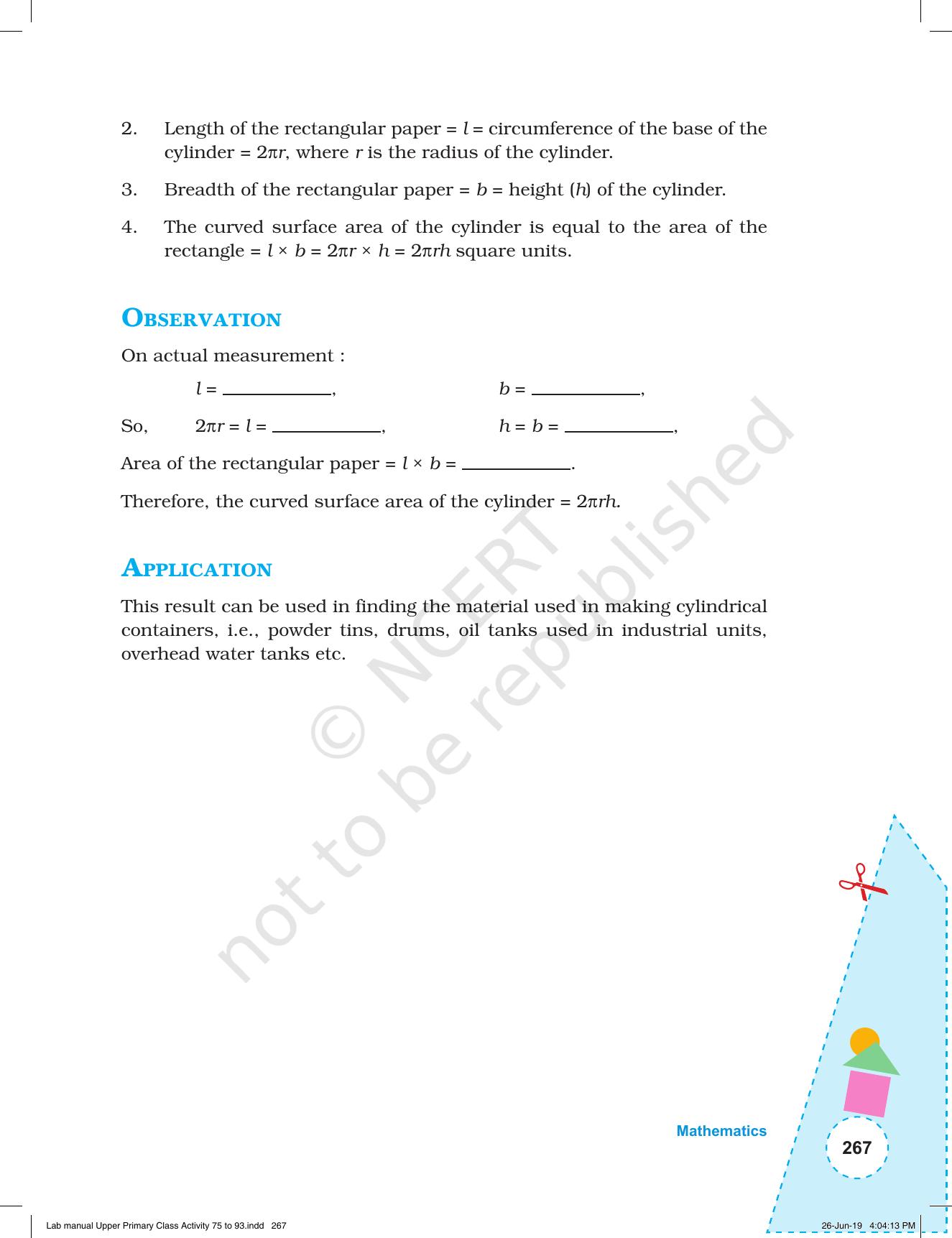 NCERT Laboratory Manuals for Class VI to VIII: Mathematics - Activities for VI to VIII (75-93) and Projects - Page 23