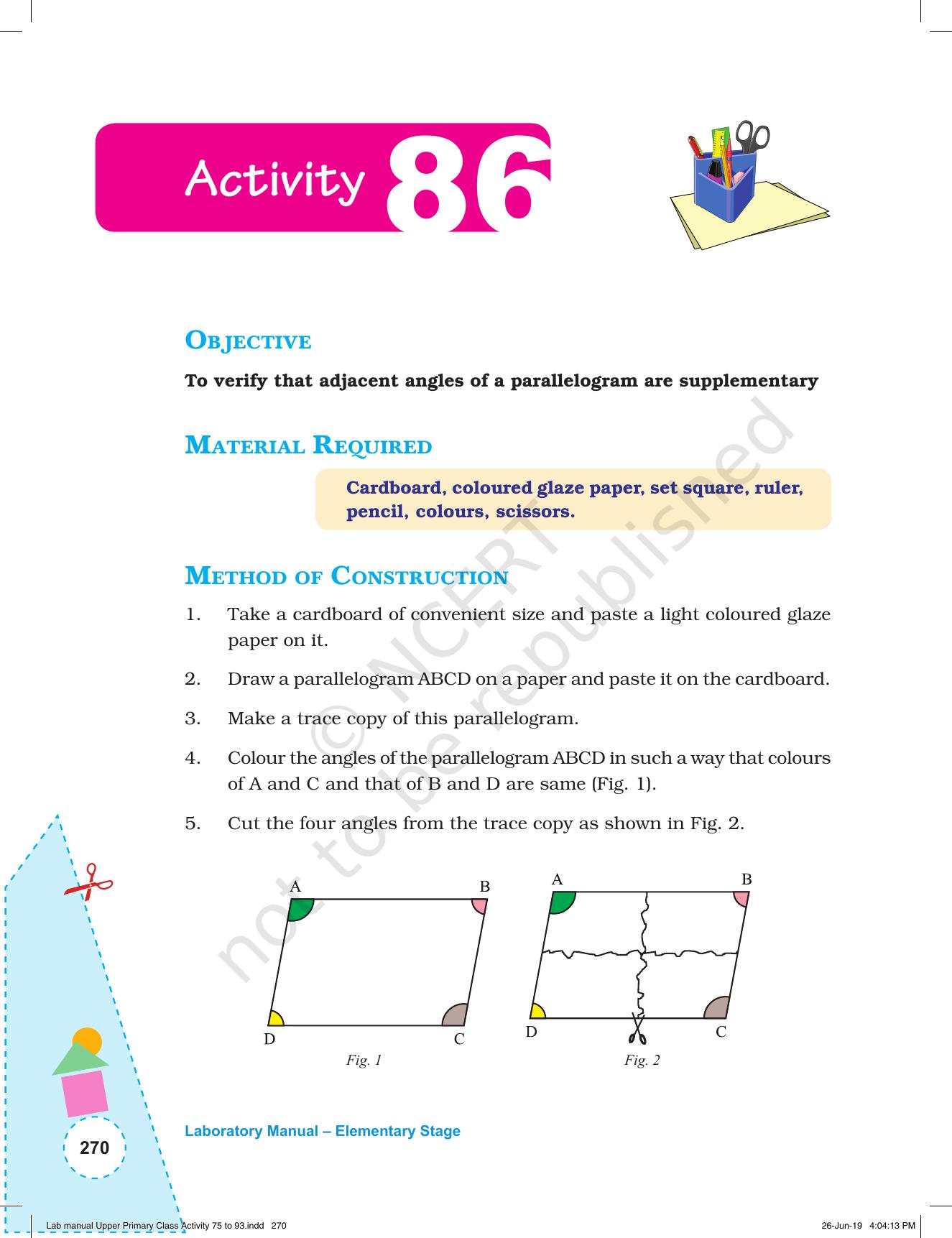NCERT Laboratory Manuals for Class VI to VIII: Mathematics - Activities for VI to VIII (75-93) and Projects - Page 26
