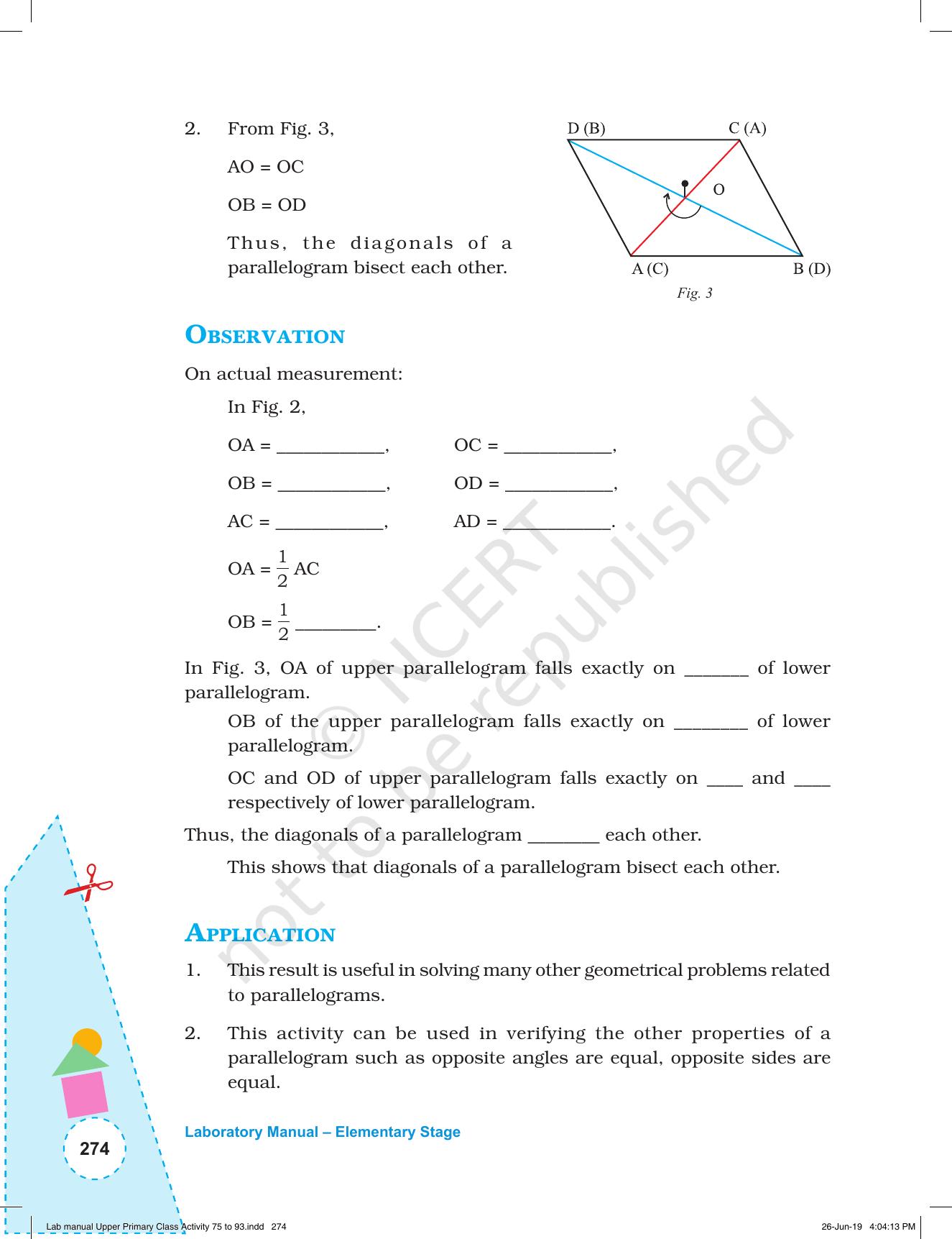 NCERT Laboratory Manuals for Class VI to VIII: Mathematics - Activities for VI to VIII (75-93) and Projects - Page 30