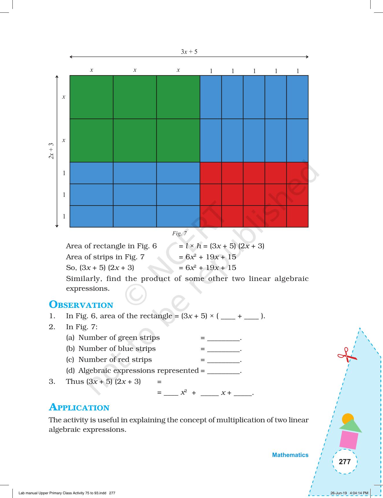 NCERT Laboratory Manuals for Class VI to VIII: Mathematics - Activities for VI to VIII (75-93) and Projects - Page 33