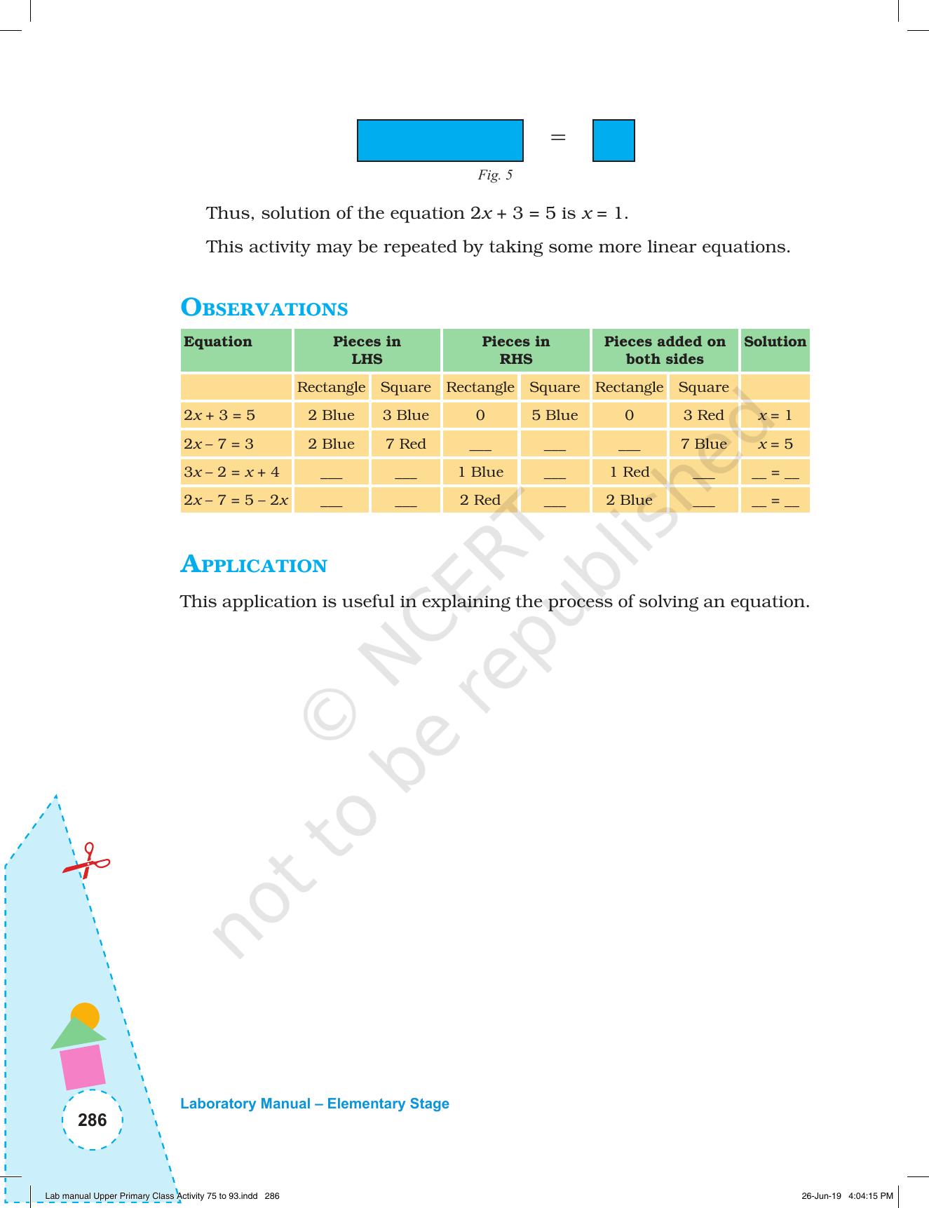 NCERT Laboratory Manuals for Class VI to VIII: Mathematics - Activities for VI to VIII (75-93) and Projects - Page 42