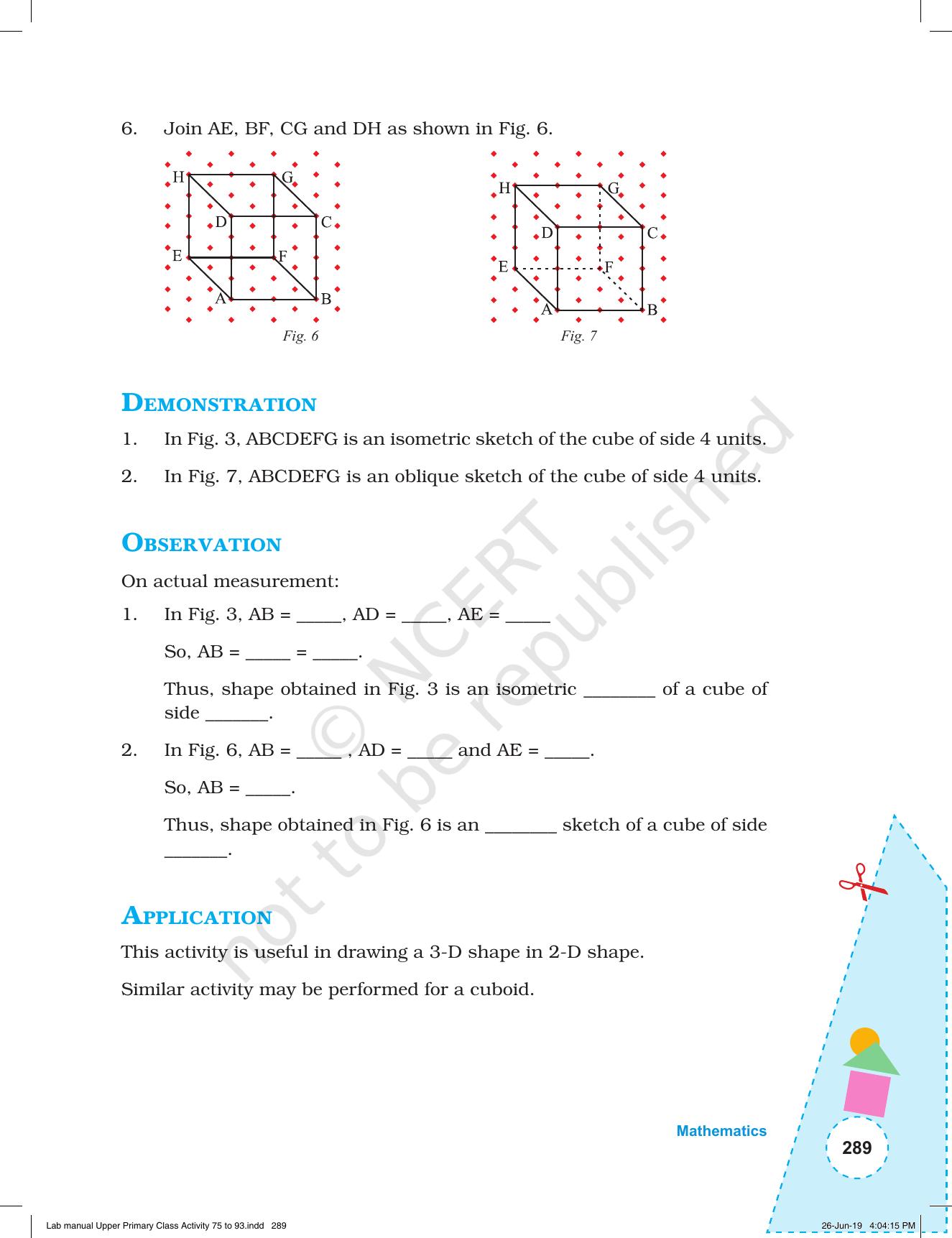 NCERT Laboratory Manuals for Class VI to VIII: Mathematics - Activities for VI to VIII (75-93) and Projects - Page 45
