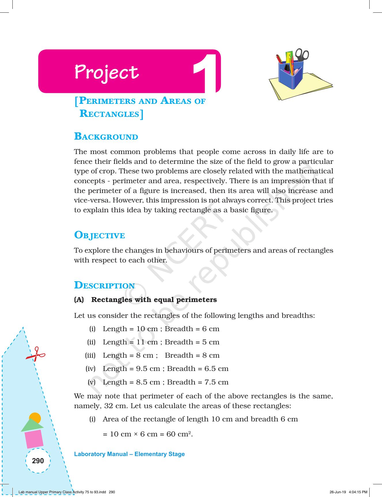 NCERT Laboratory Manuals for Class VI to VIII: Mathematics - Activities for VI to VIII (75-93) and Projects - Page 46