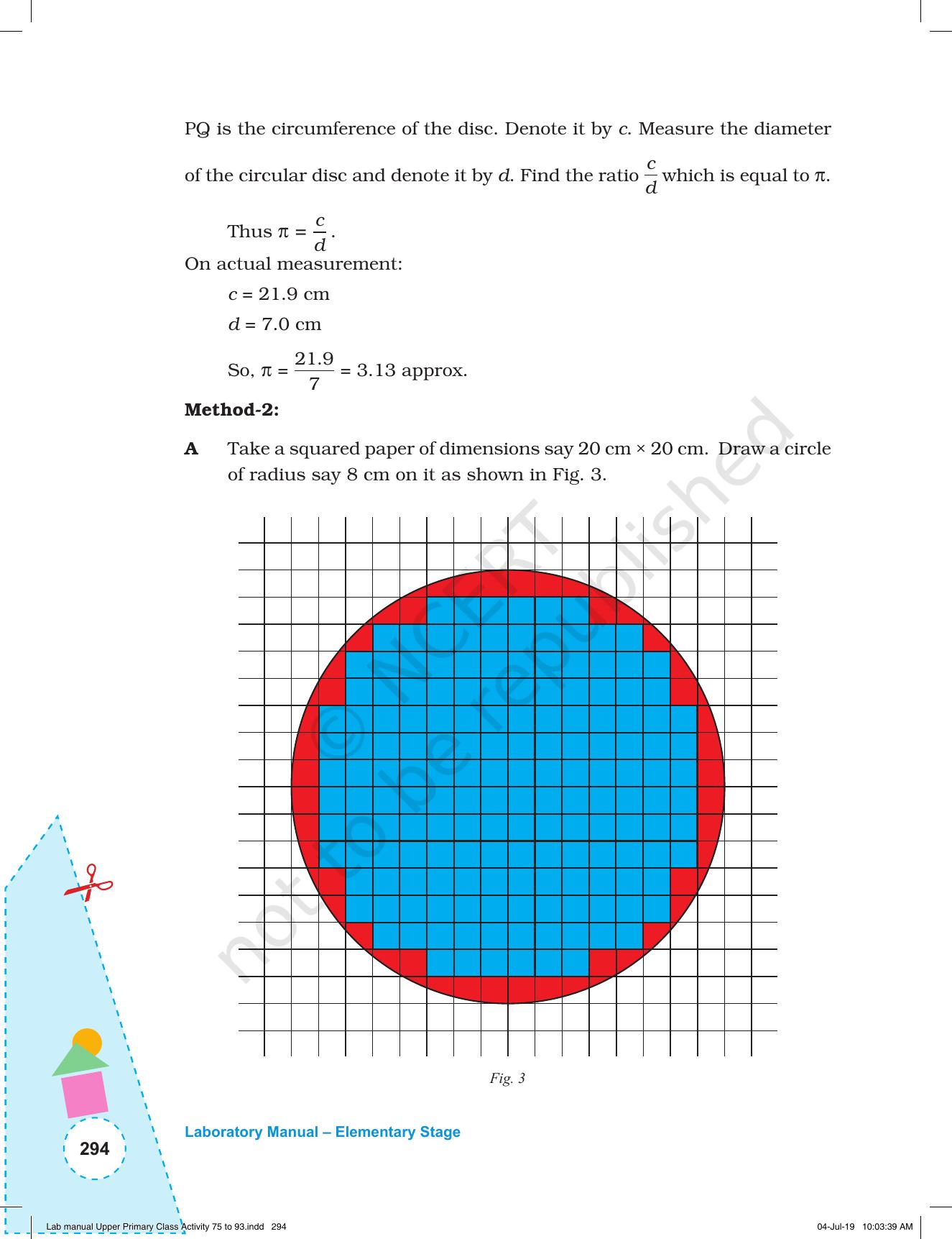NCERT Laboratory Manuals for Class VI to VIII: Mathematics - Activities for VI to VIII (75-93) and Projects - Page 50
