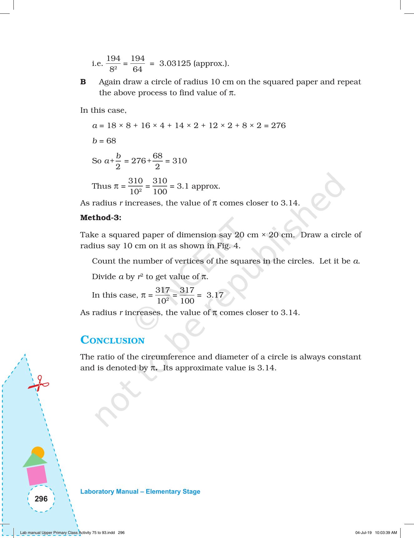 NCERT Laboratory Manuals for Class VI to VIII: Mathematics - Activities for VI to VIII (75-93) and Projects - Page 52