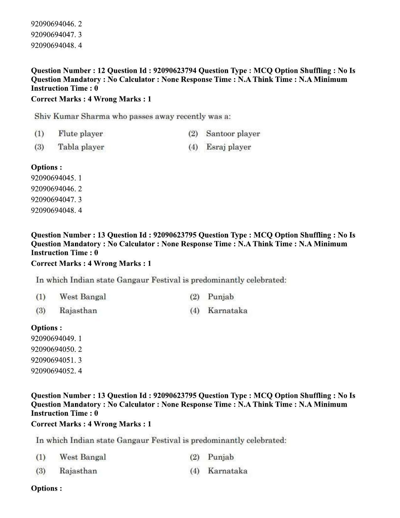 CUET PG 2023: HUQP06 – Dev. and Labour studies Hin - Shift 2 (24-06-2023) Question Paper - Page 14