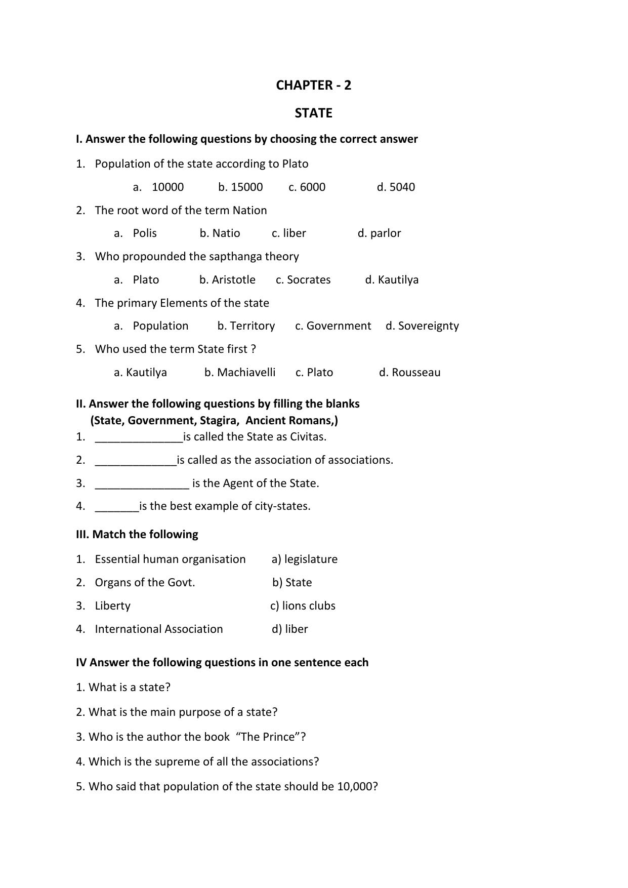 Karnataka 1st PUC Question Bank 2025 - Political Science English - Page 6