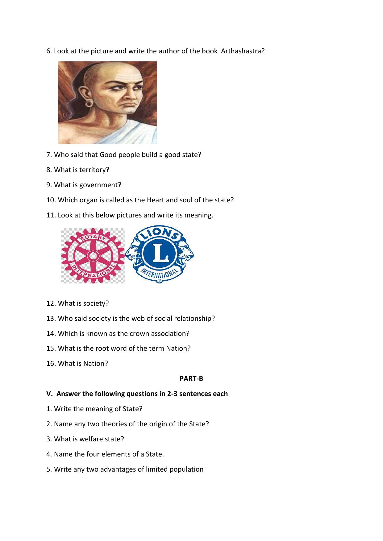 Karnataka 1st PUC Question Bank 2025 - Political Science English - Page 7