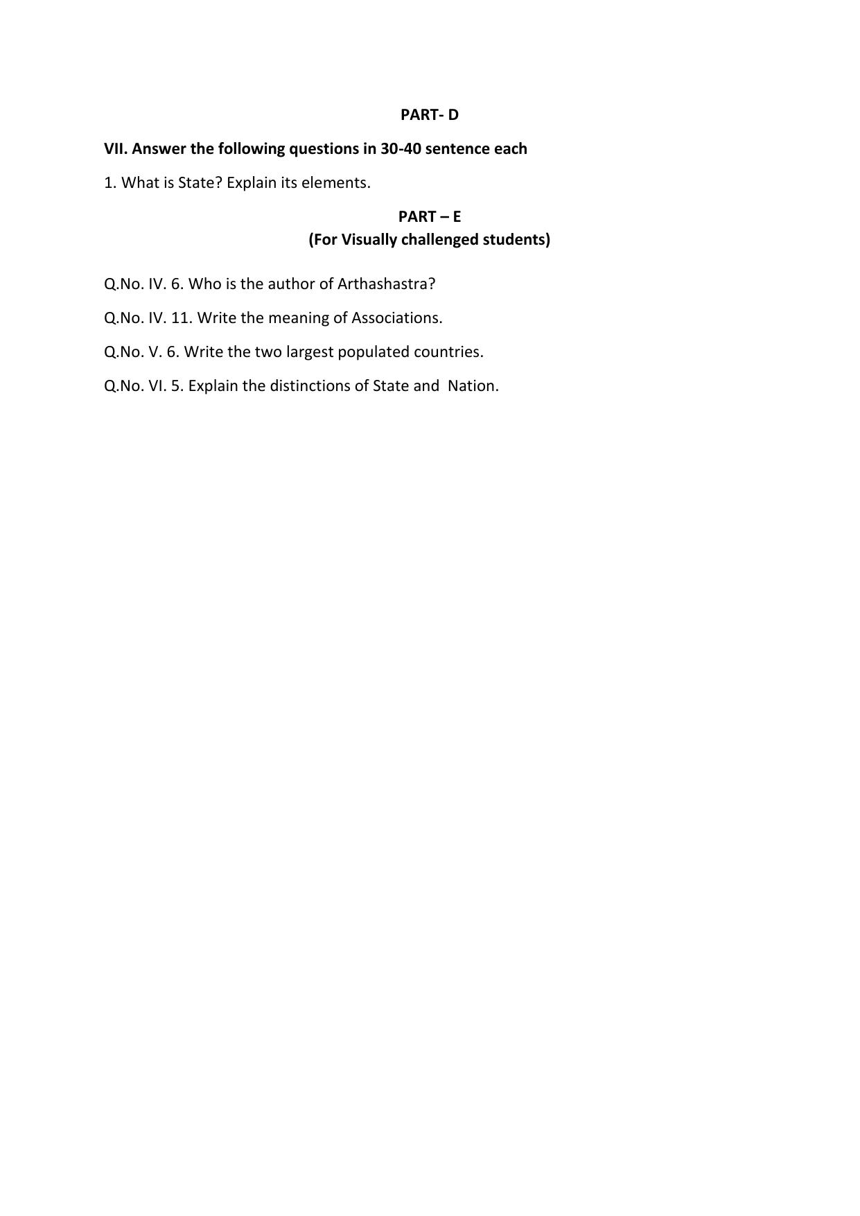 Karnataka 1st PUC Question Bank 2025 - Political Science English - Page 9