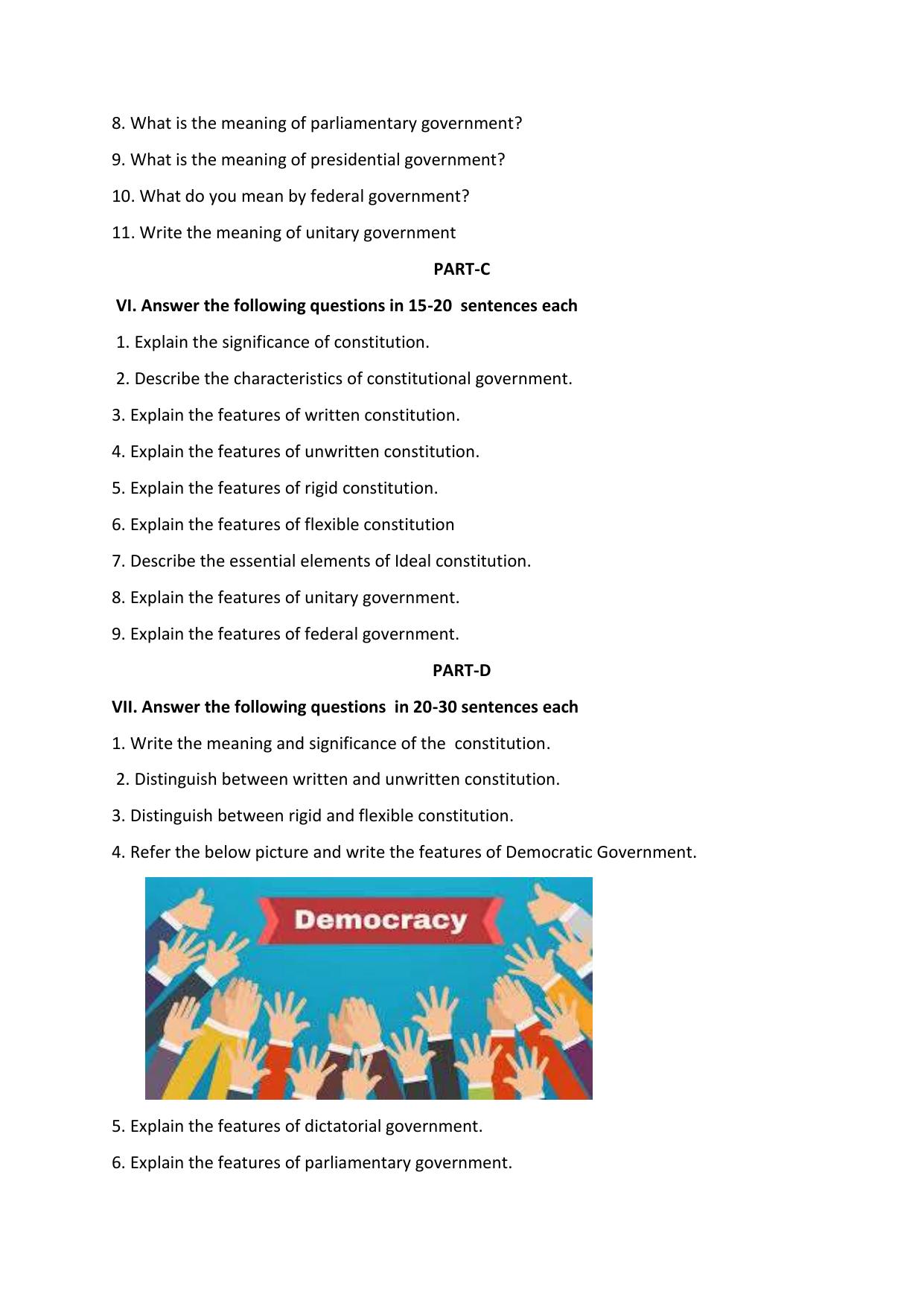 Karnataka 1st PUC Question Bank 2025 - Political Science English - Page 15