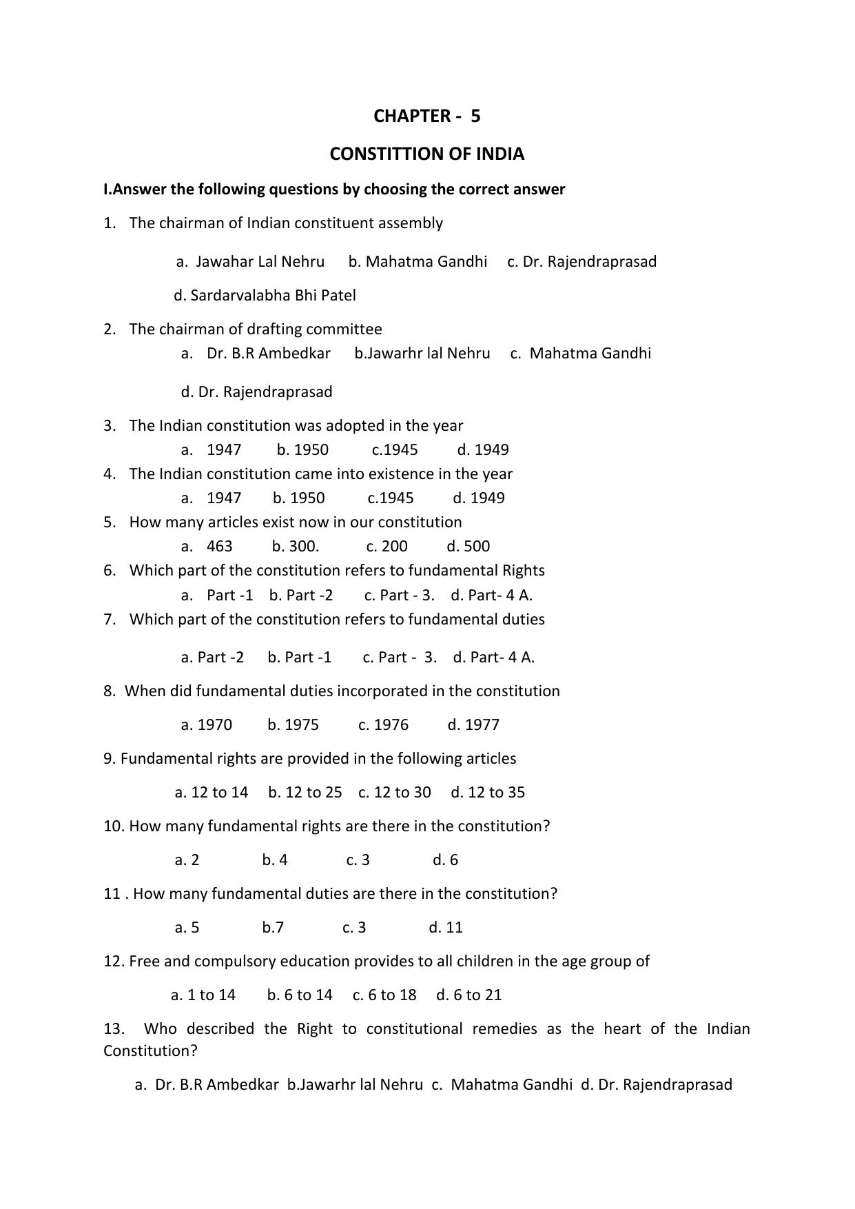 Karnataka 1st PUC Question Bank 2025 - Political Science English - Page 17