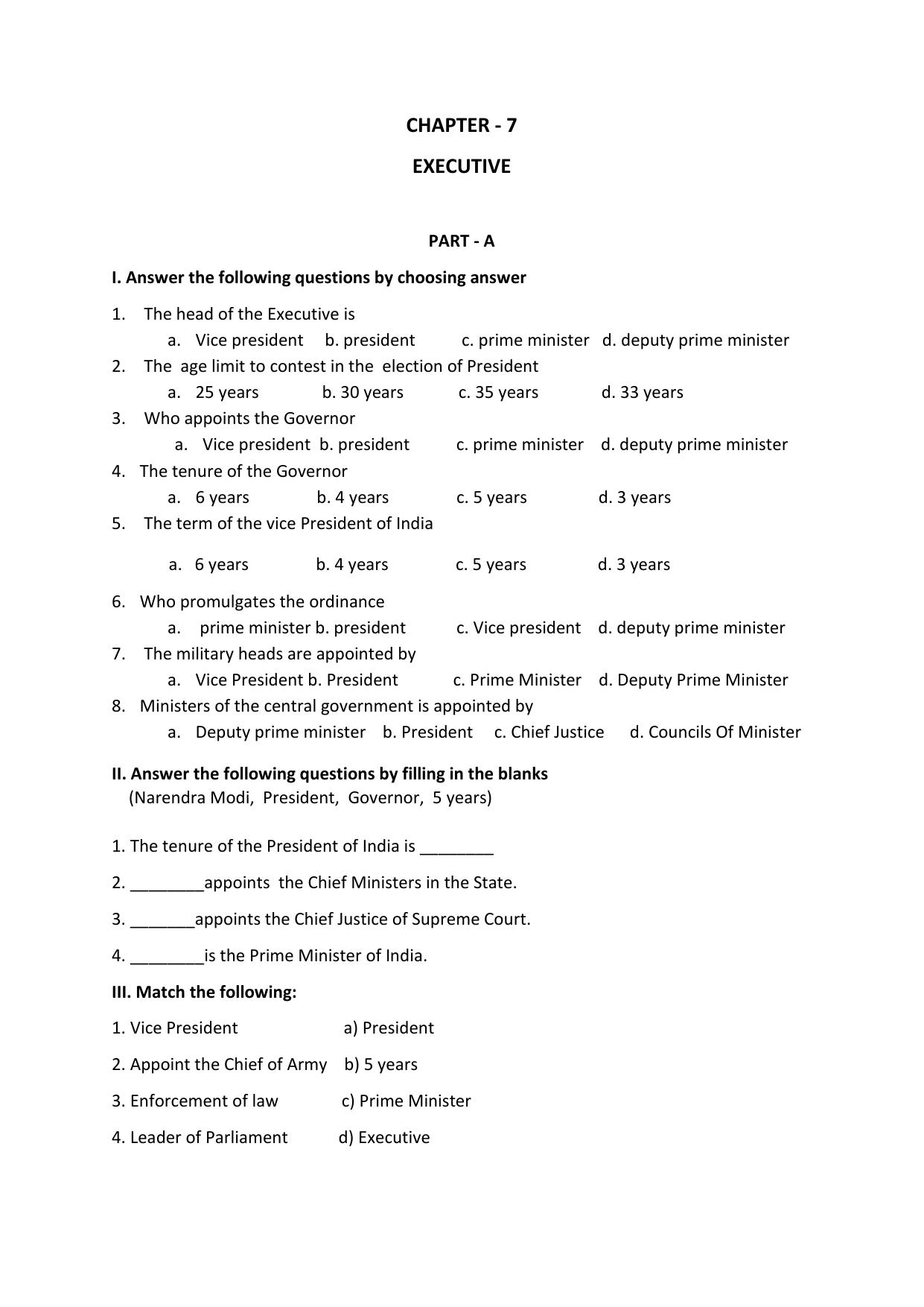 Karnataka 1st PUC Question Bank 2025 - Political Science English - Page 25