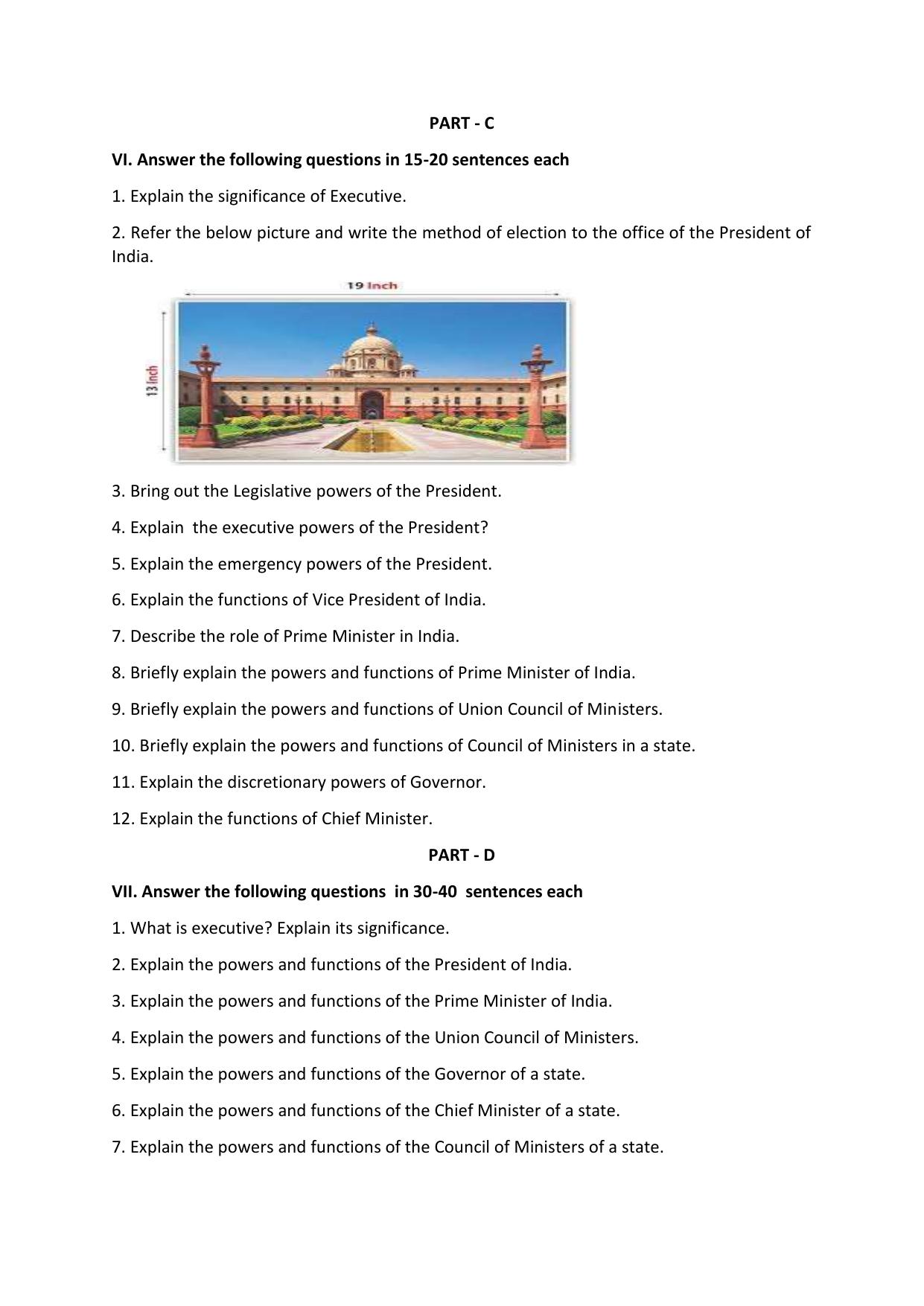 Karnataka 1st PUC Question Bank 2025 - Political Science English - Page 27