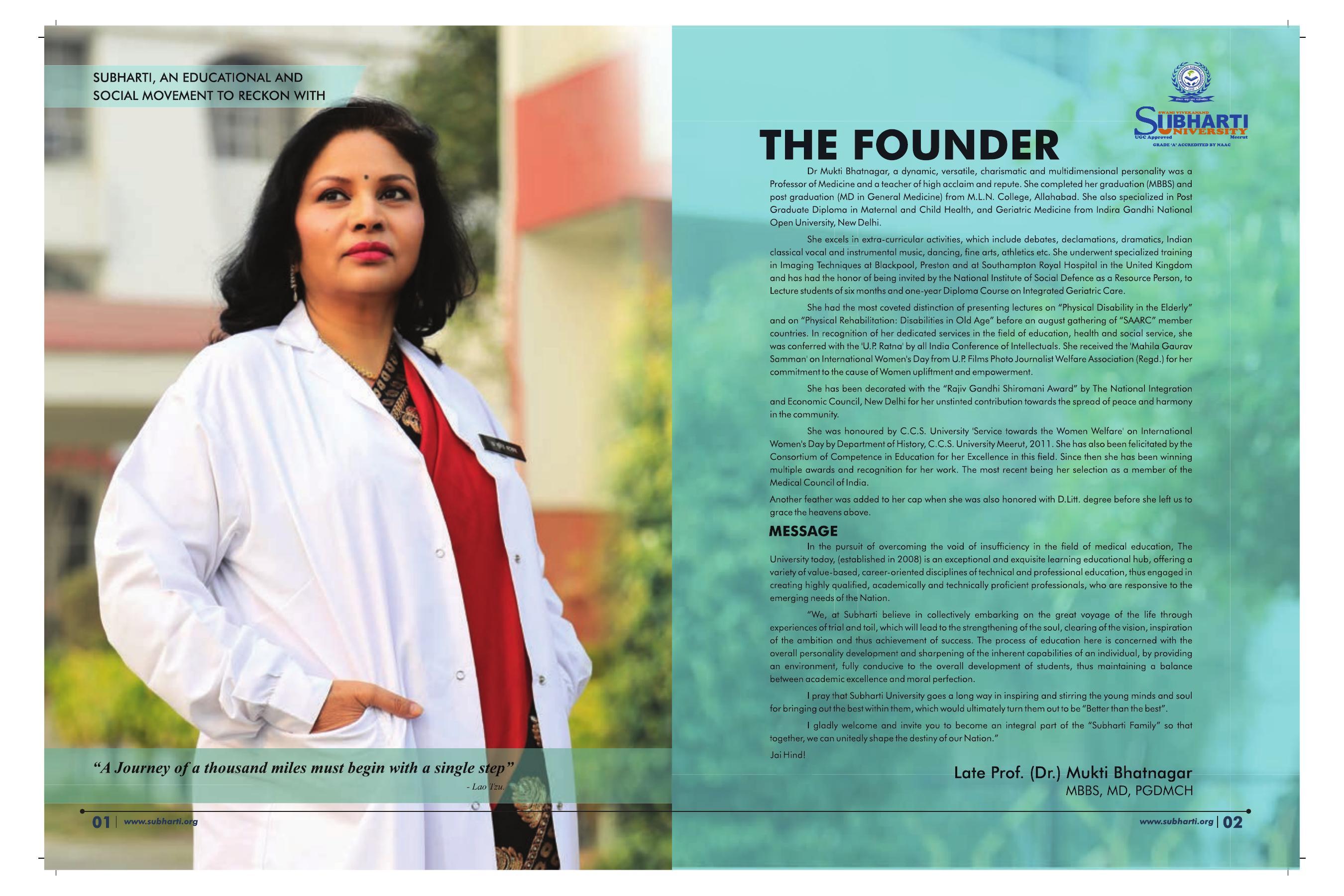 Swami Vivekanand Subharti University, Meerut Subharti Prospectus 2021-22 - Page 5