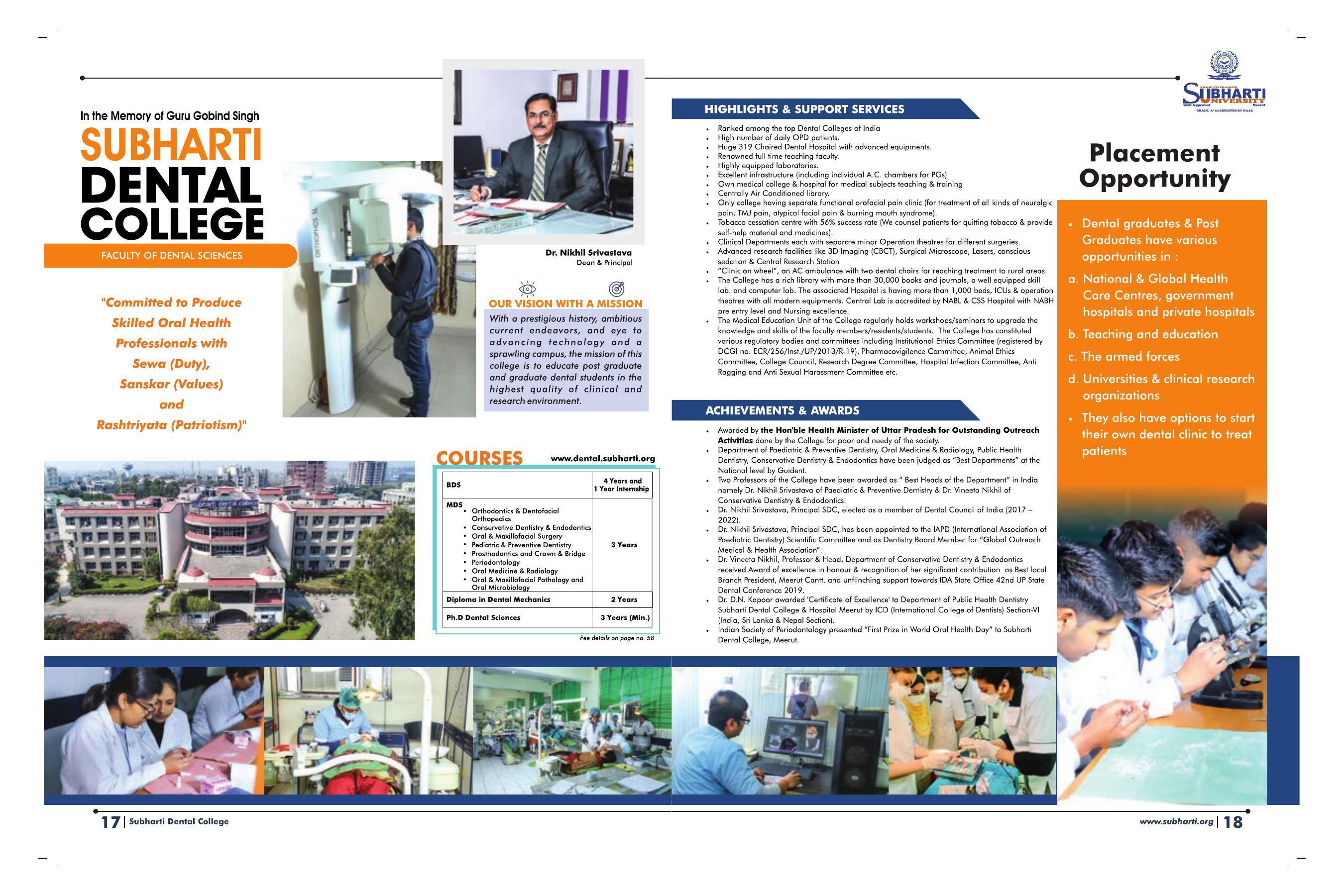 Swami Vivekanand Subharti University, Meerut Subharti Prospectus 2021-22 - Page 13