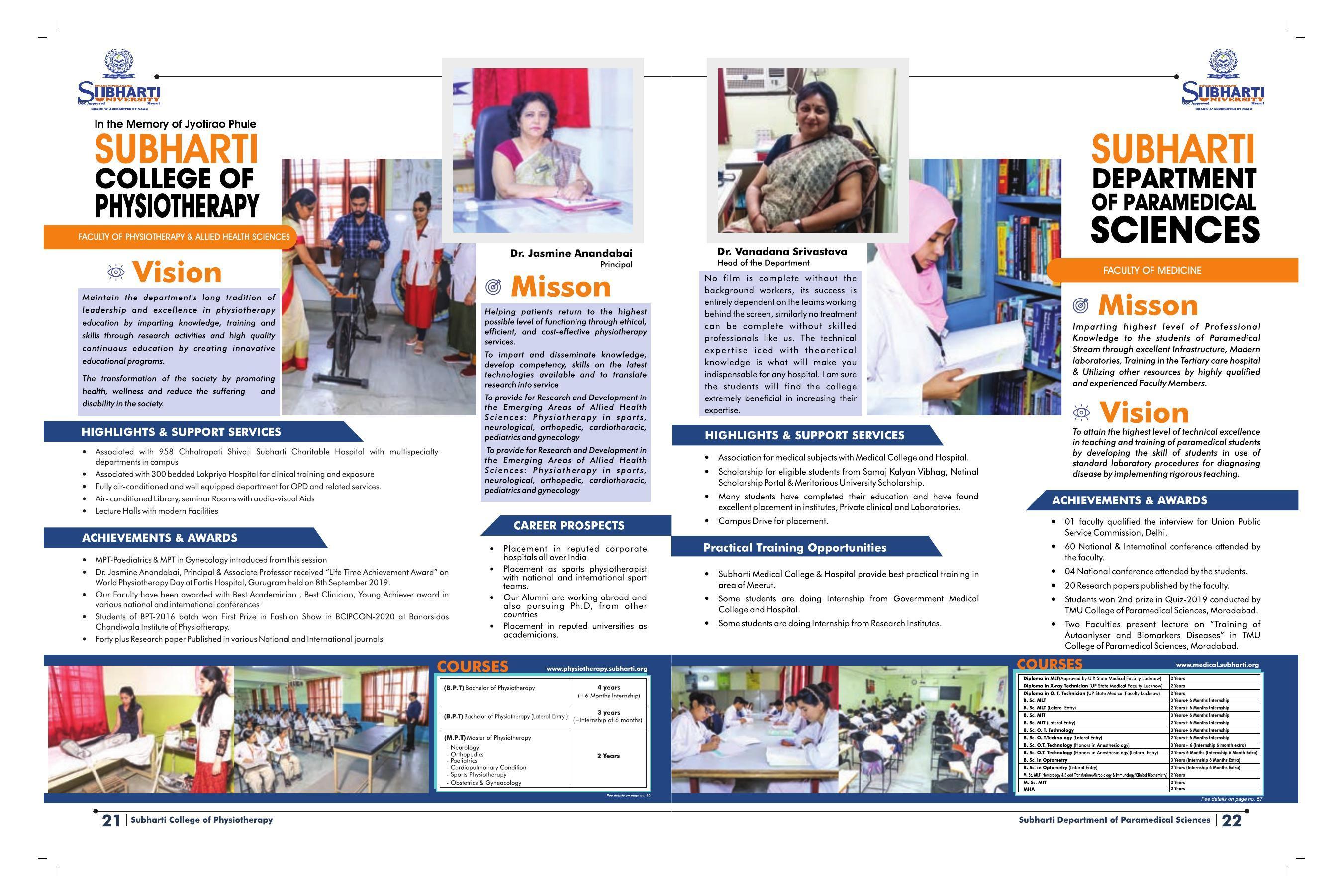 Swami Vivekanand Subharti University, Meerut Subharti Prospectus 2021-22 - Page 15