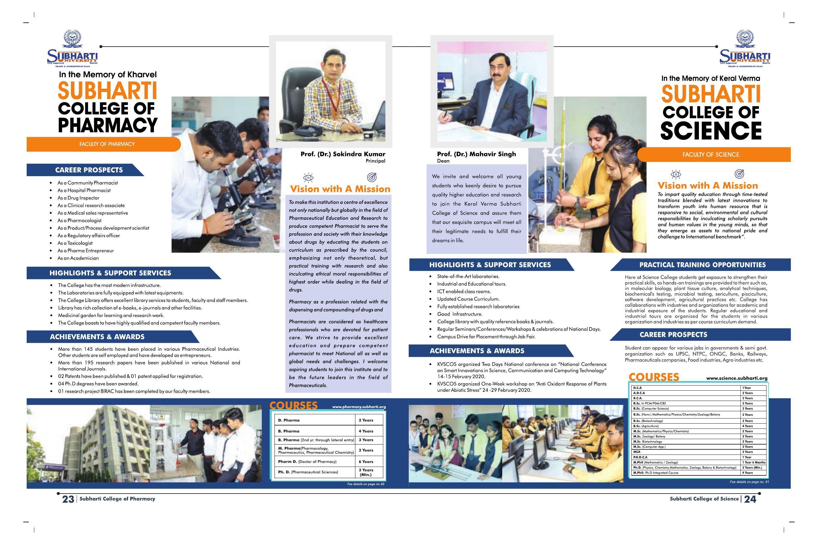 Swami Vivekanand Subharti University, Meerut Subharti Prospectus 2021-22 - Page 16