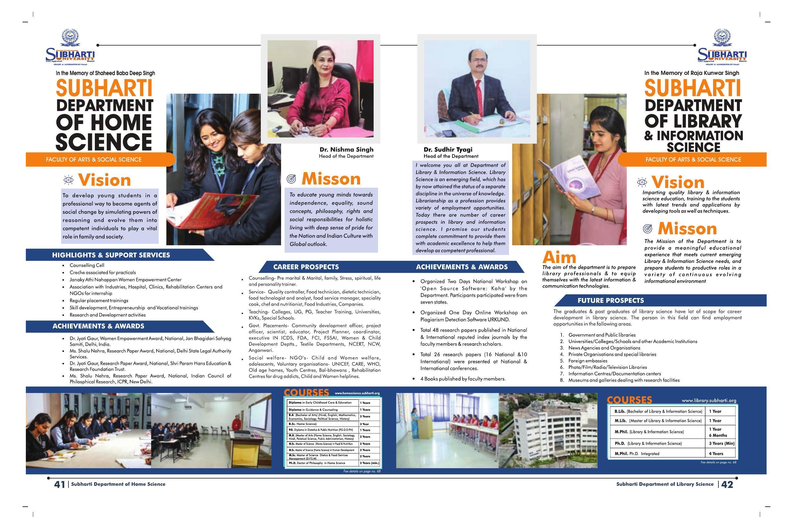 Swami Vivekanand Subharti University, Meerut Subharti Prospectus 2021-22 - Page 25